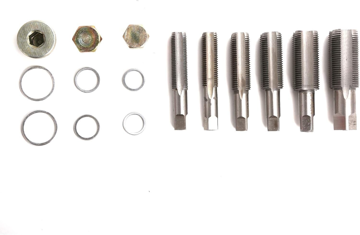 114pc Oil Pan Drain Sump Plug Key Thread Repair Tool Kit Set Drain Plug