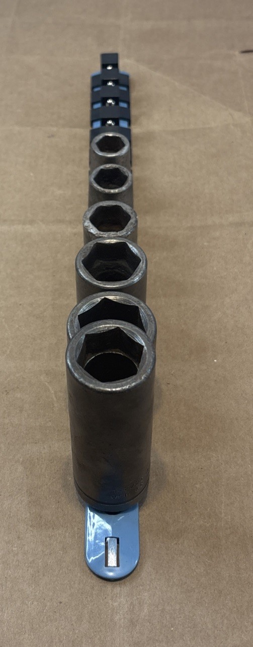 Cornwell Impact Sockets 6 Pieces Mechanics Tools USA 22mm, 27, 24, 18, 16, 14 mm