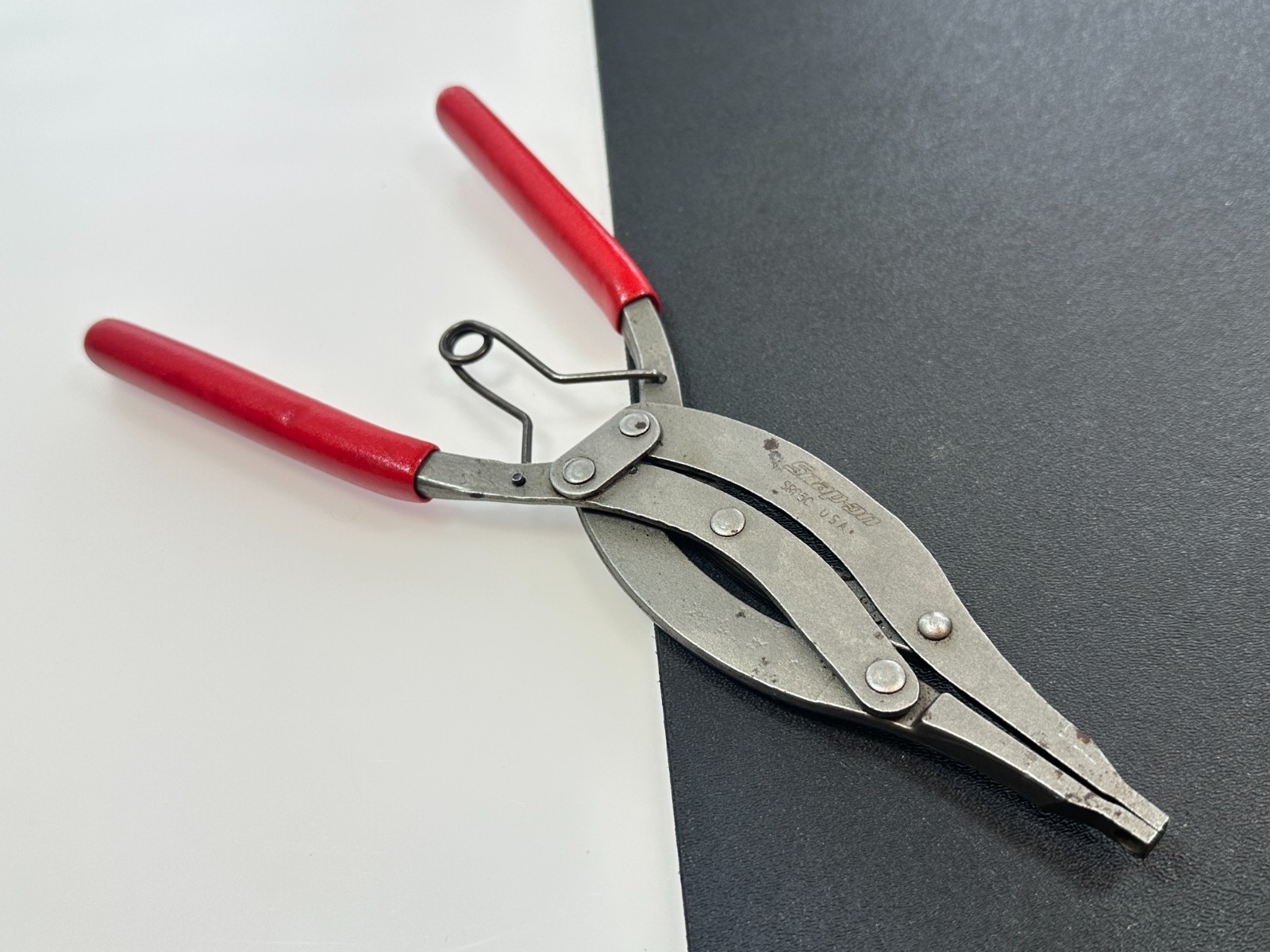 🇺🇸 Snap-on Tools USA RED Soft Grip High-Leverage Snap Ring Pliers, SRP5C