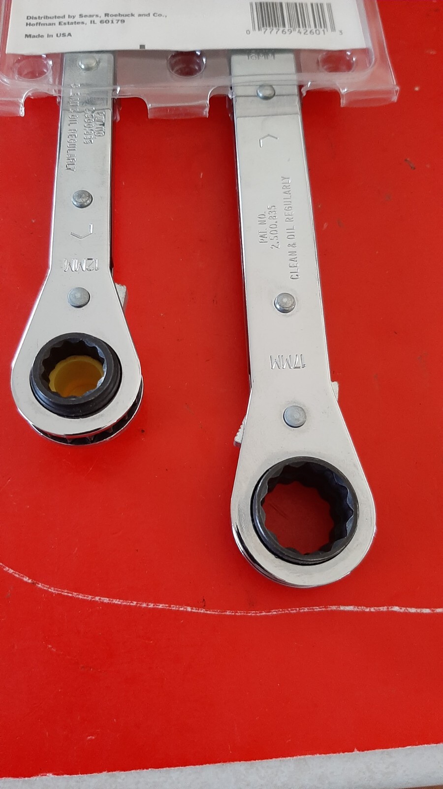 NOS Craftsman USA 4 in 1 One Metric Ratcheting Wrench Set 8 10 12 13 16-19 42601