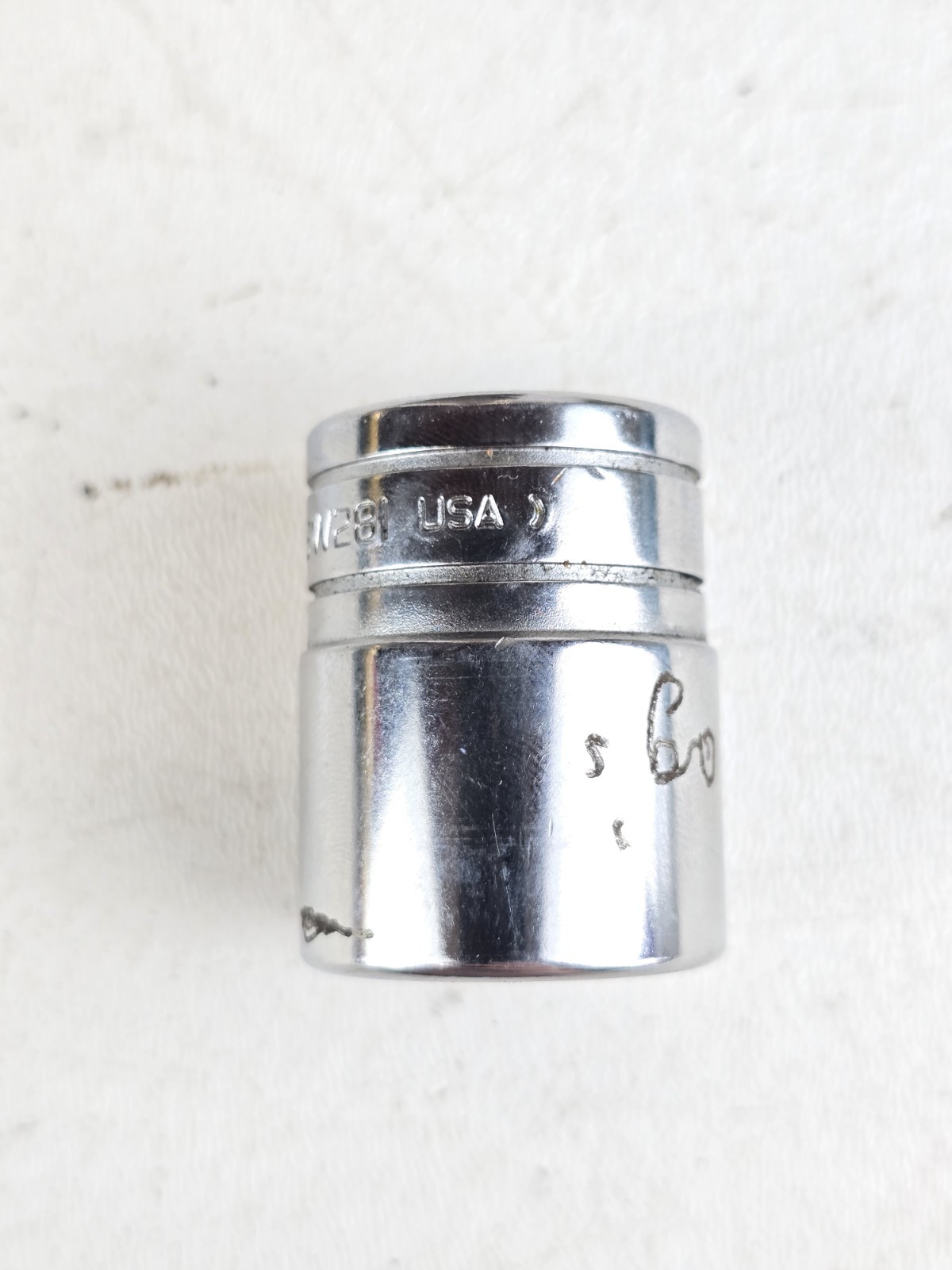 Snap On 7/8” Shallow Socket 1/2” Drive 12 Point SW281 Vintage USA Made