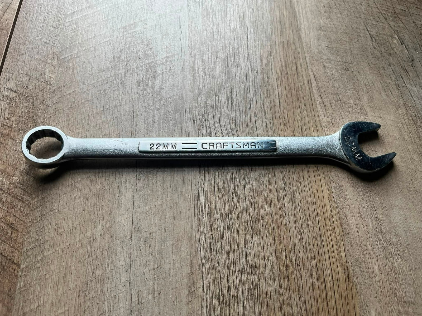Vintage Craftsman Tools -V- 22MM Metric Combination Wrench, 42922, Made in USA