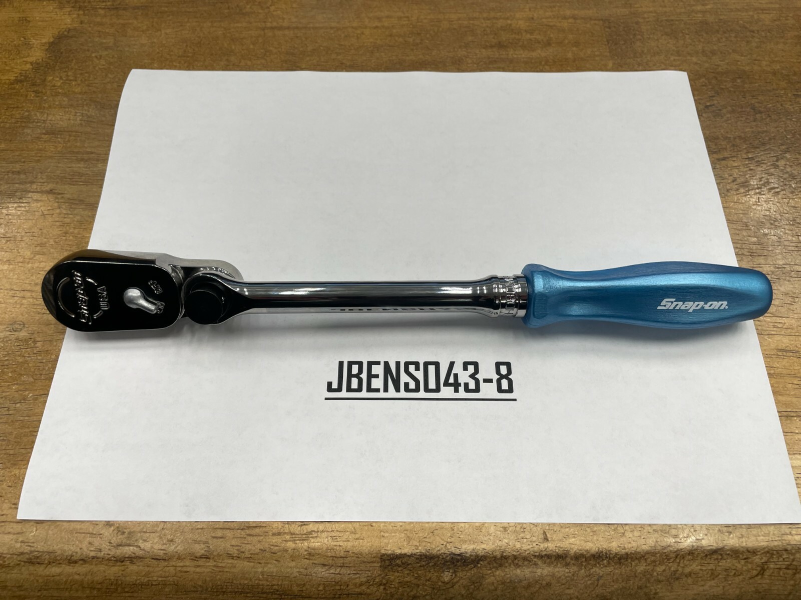Snap-on Tools PEARL BLUE 3/8″ Drive Hard Grip Multi-Position Ratchet FHD80MPPB