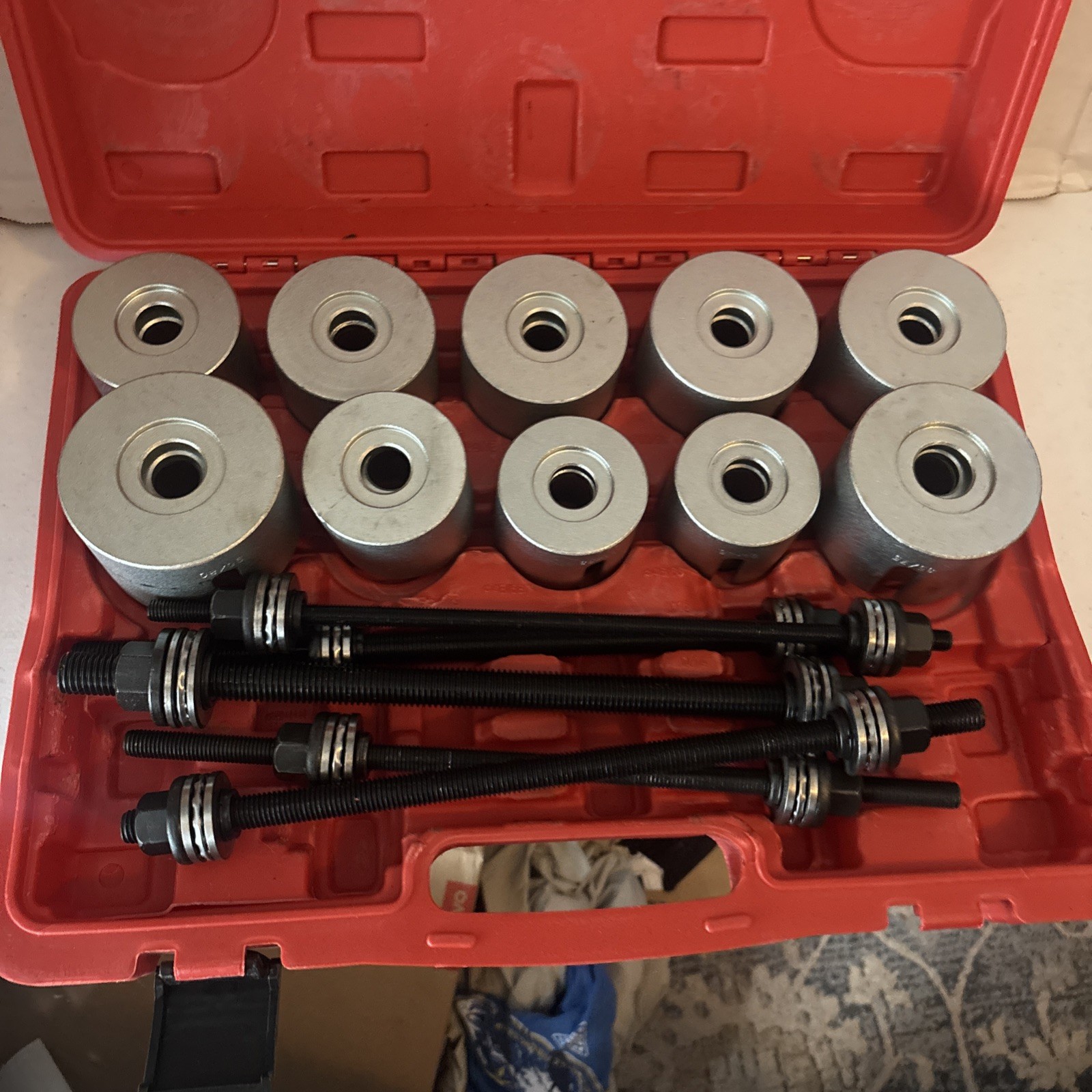 27 Pieces Press and Pull Sleeve Kit Bearings Bushes and Seals Remove&install Set