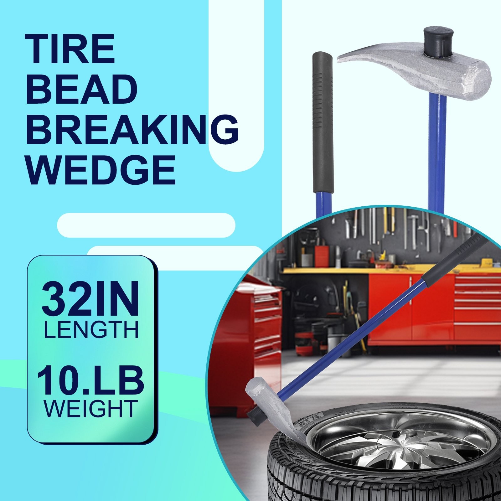 Replace for 35429 Tire Bead Breaker Wedge Tire Hammer 32 in