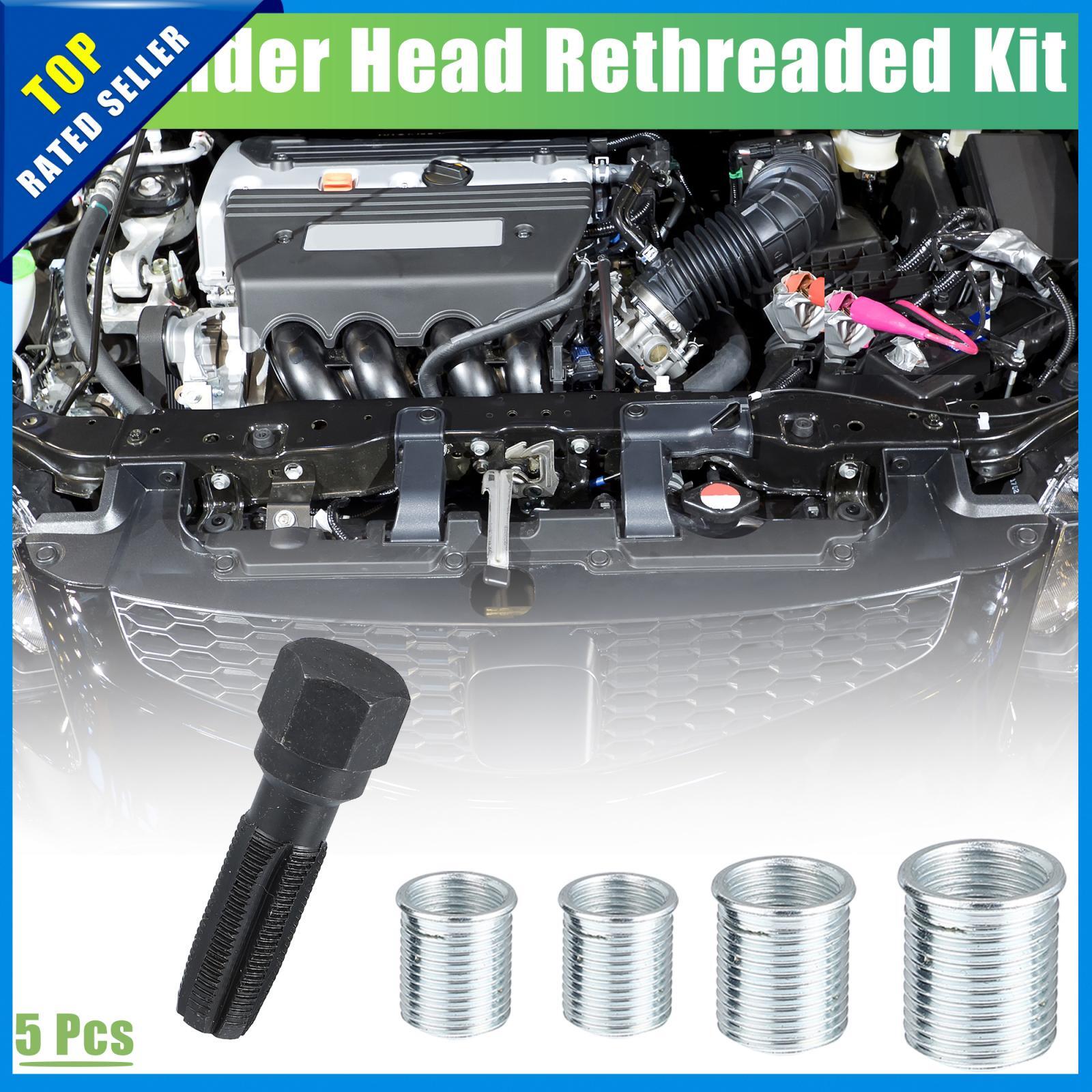 14mm Car Auto Cylinder Head Rethreaded Kit Reamer Thread Repair Tool Pack of 5