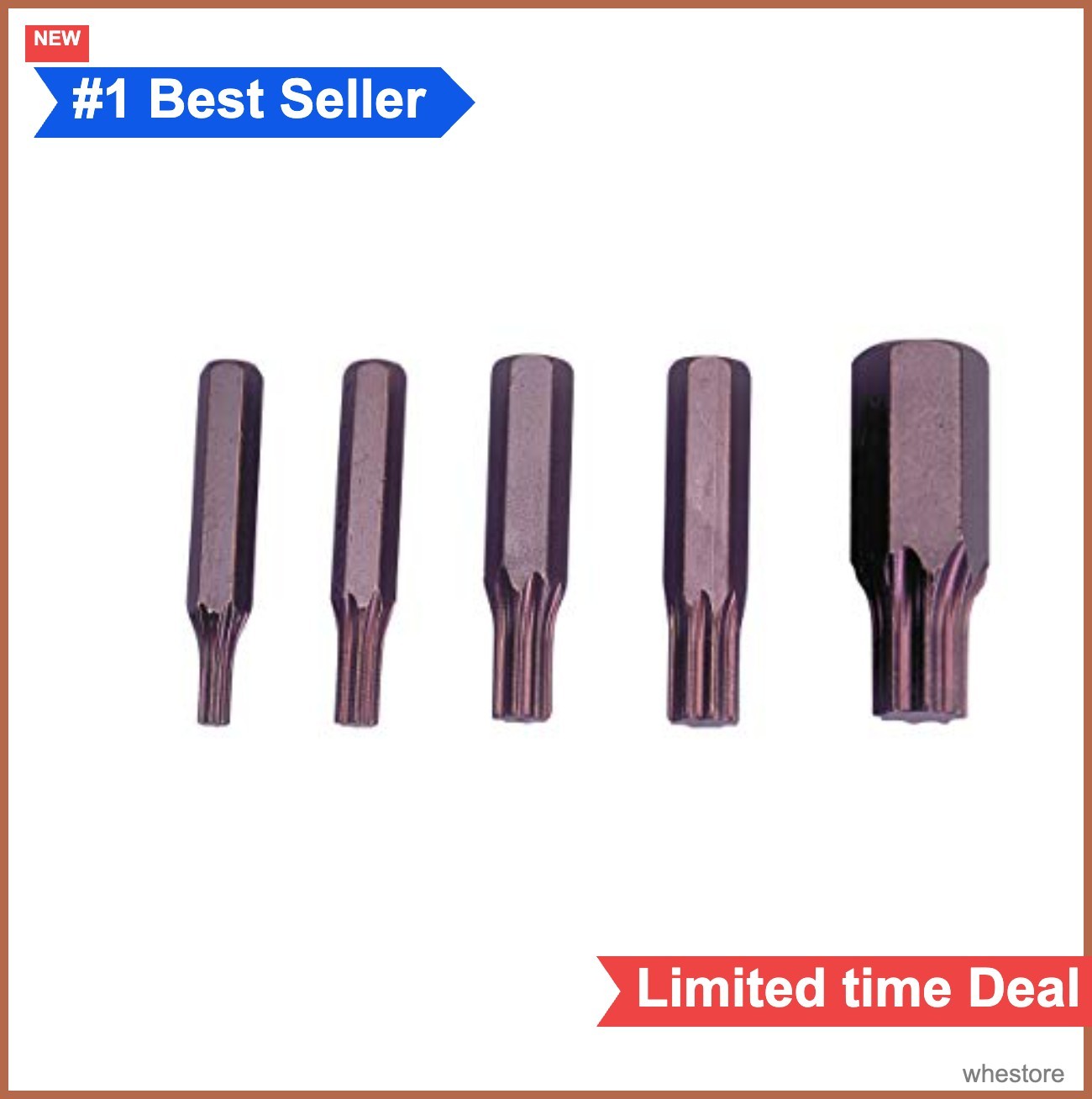 5 Piece Bolt Extractor Set Broken Screw Remover Tool Left Right Threads