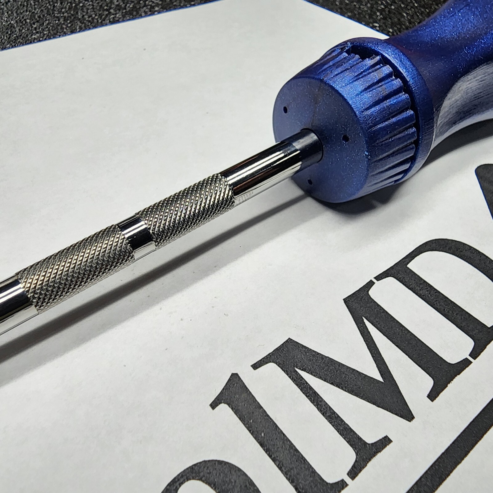 Snap-on Tools USA NEW STYLE 8″ POWER BLUE 1/4″ Drive Ratcheting Driver TMR8MB