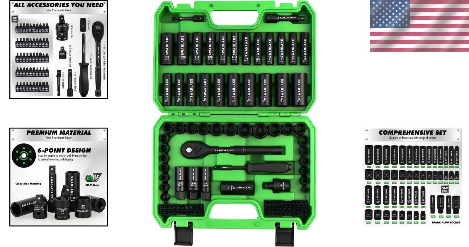 Comprehensive 105-Piece Mechanic Tool Set – Ratchet, Sockets & Screwdriver Bits