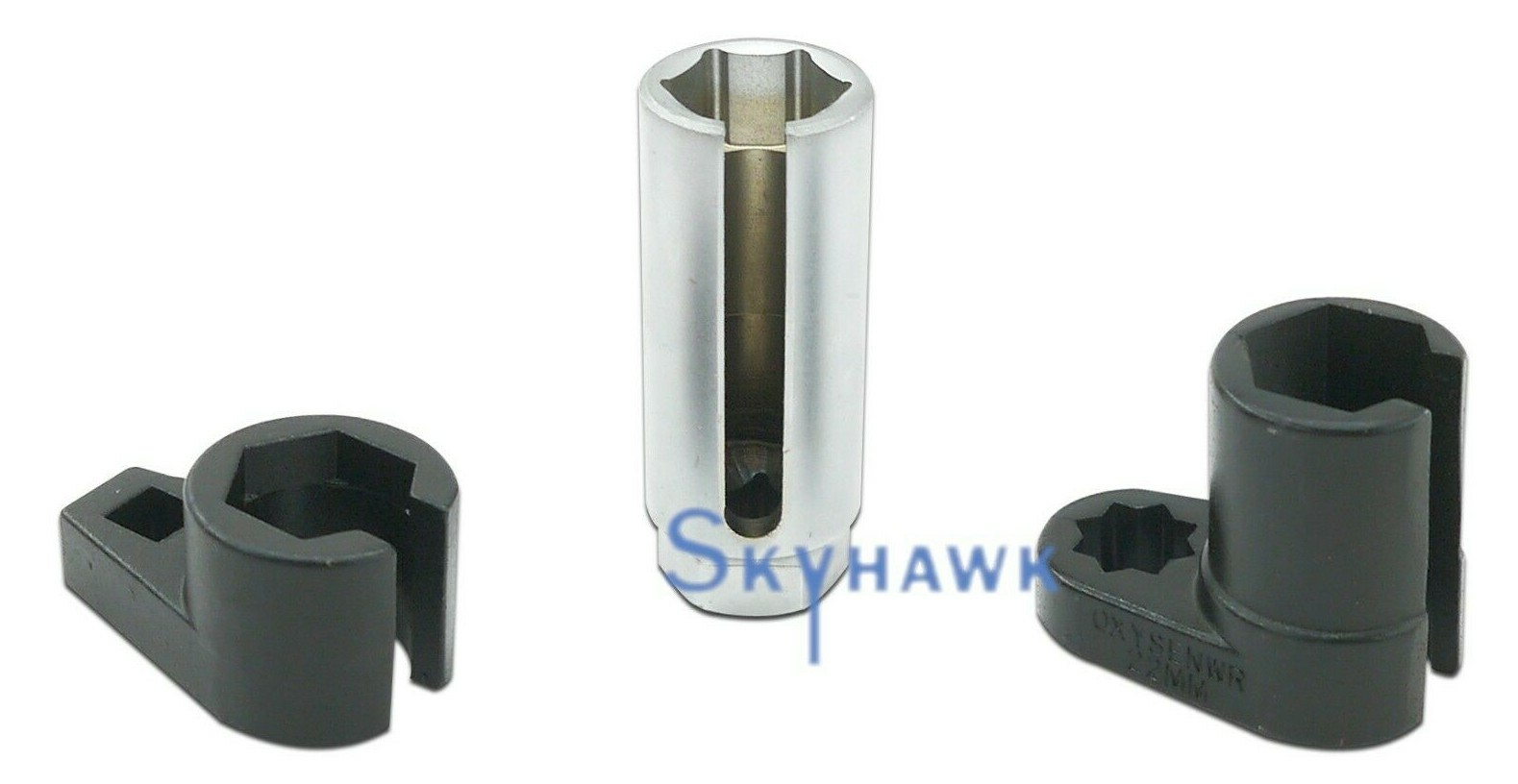 3 Pc Auto Oxygen Sensor 6 Point Socket Wrench O2 Tool Remover Installer Set