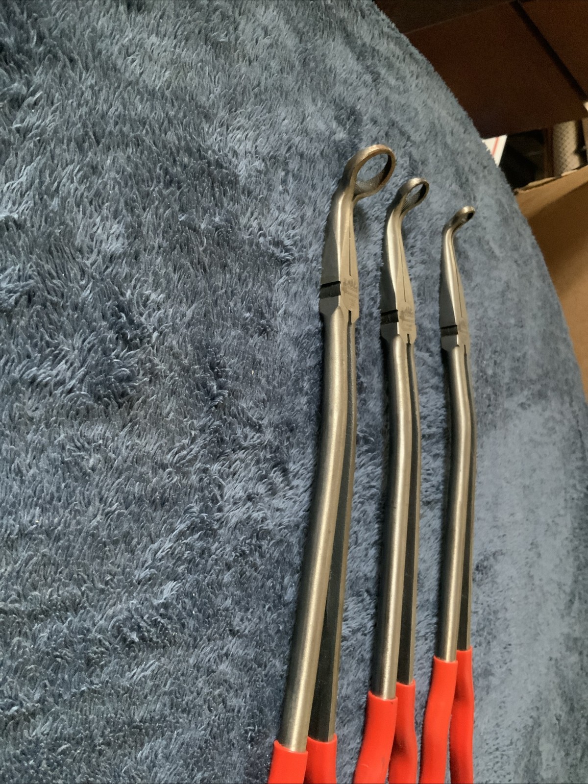 Mac Tools 3pc Hose Grip Pliers……all 3 Bent?? See Pics….p16sg, P16mg, P16lg….