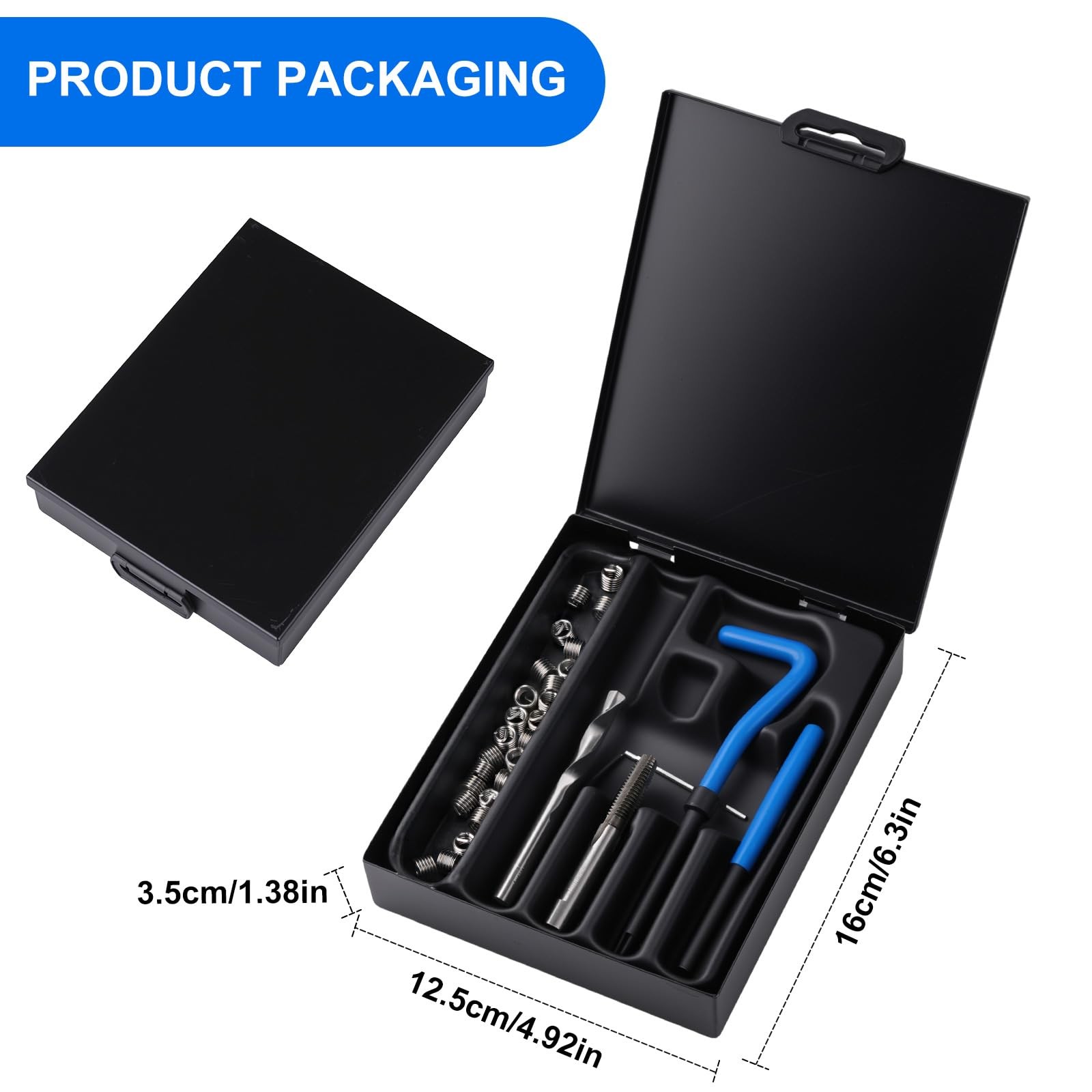 Thread Repair Kit 1/420 Inch SAE Helicoil Rethreading Tool Insert Set HSS Drill