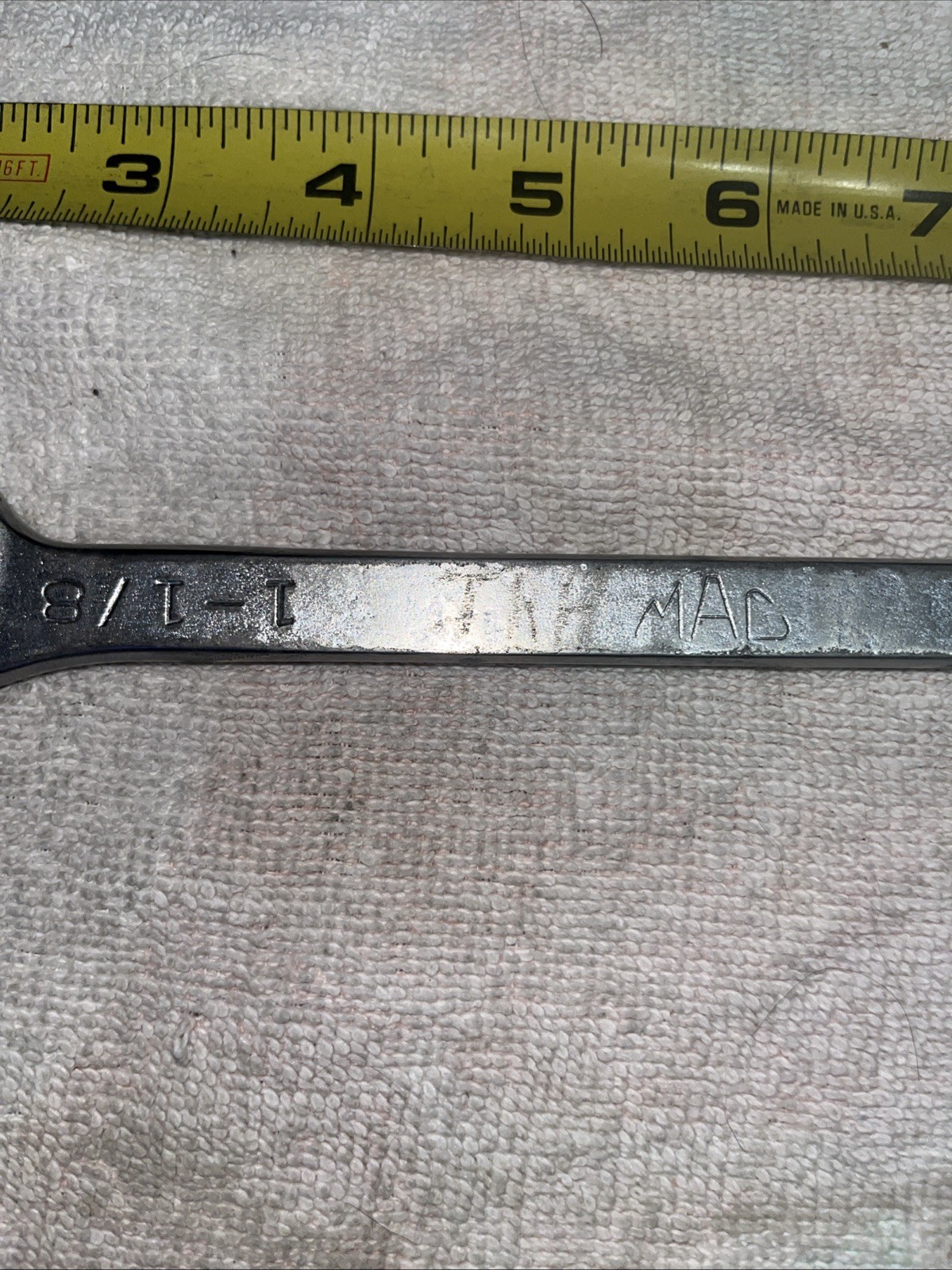 Mac Tools 1-1/8″ SAE Chrome Four Way Angle Head Open End Wrench USA DA36