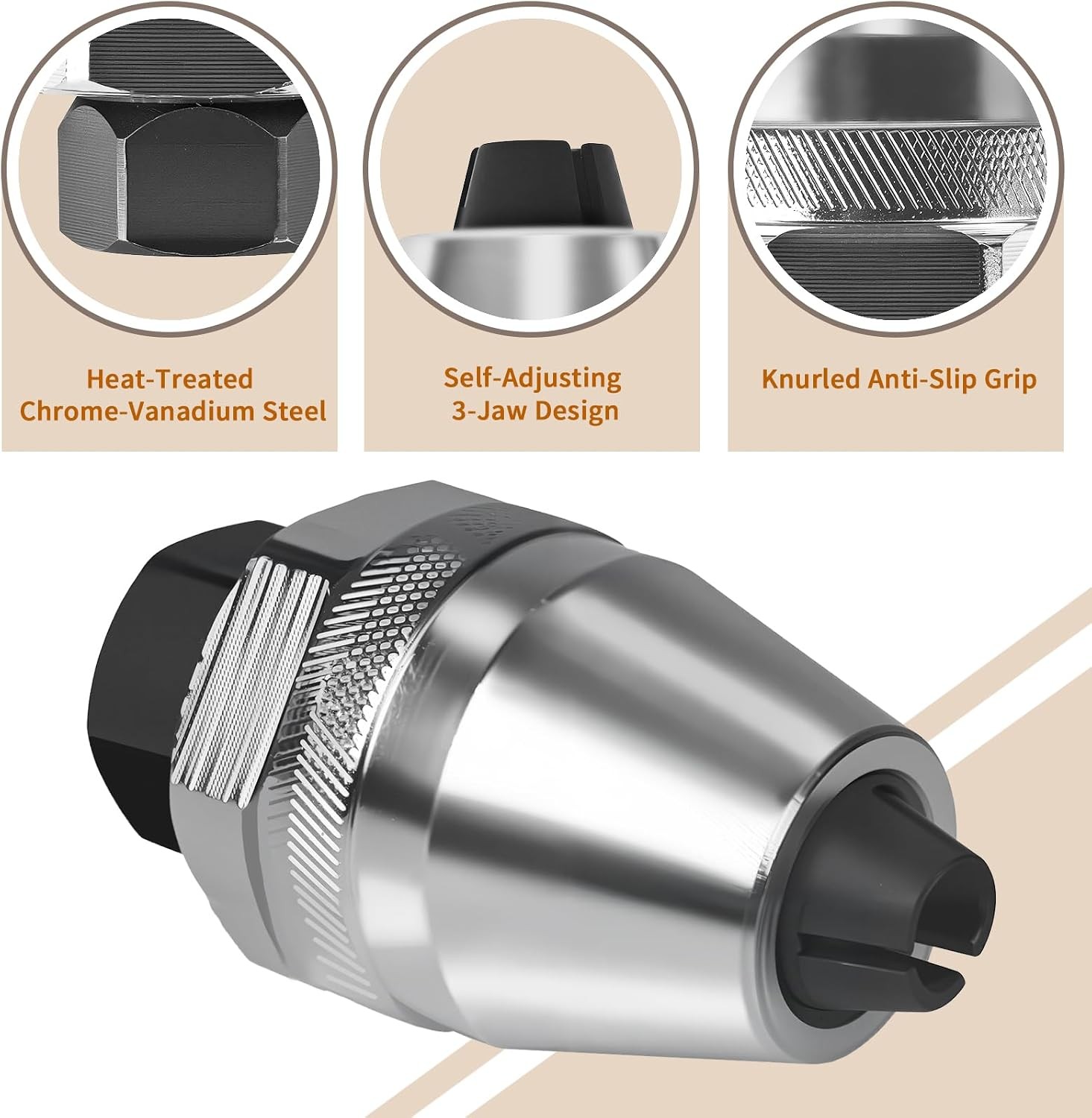 3/8″ DR. Universal Stud Screw Extractor Broken Thread Stud 1/4″ – 1/2″ (6-12mm)