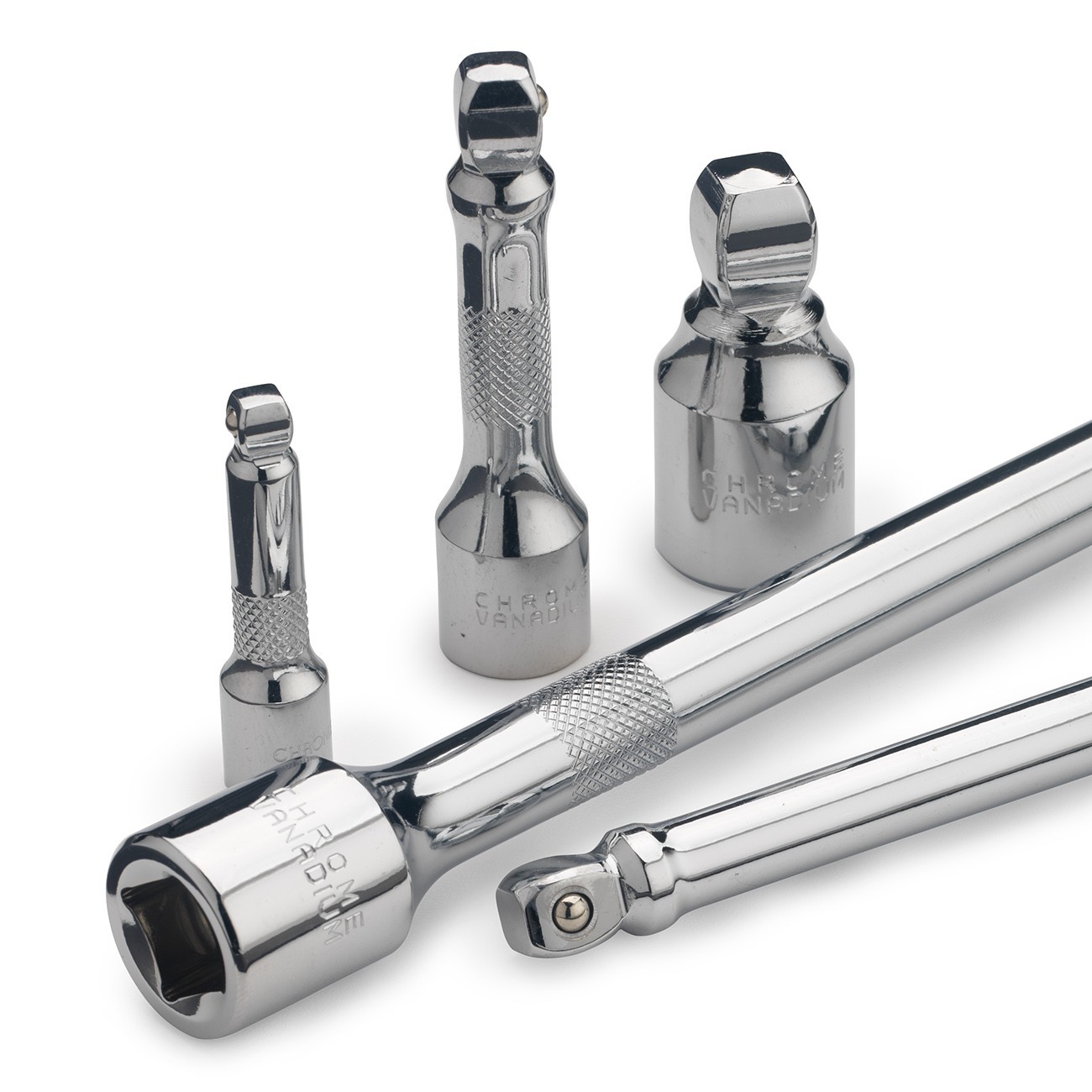 9PC Drive Car Wobble Socket Extension Bar Hand Tool Set Kit Box 1/4″ 3/8″ 1/2″