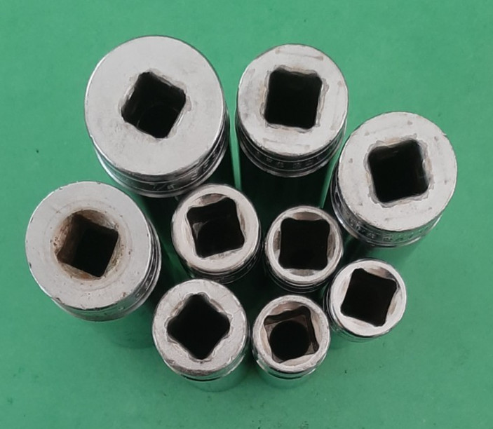 Snap-on 3/8″ Drive 9 PC 6pt Point Deep Socket Set 3/8″ to 7/8″ SFS121- SFS281