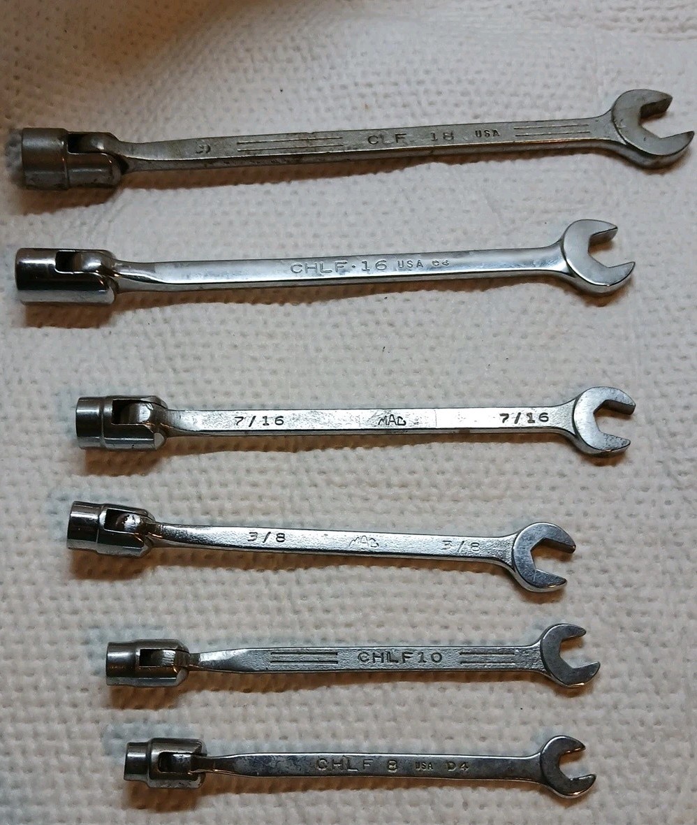 Mac 6Pc Combination Flex Head Socket End Wrench Set «1/4-9/16»