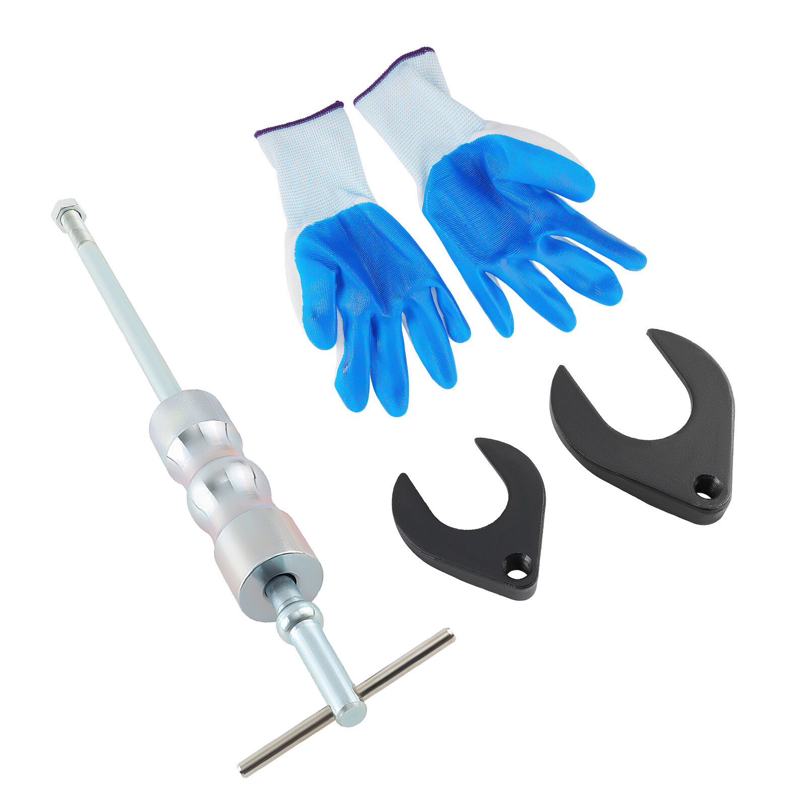 Slide Hammer Attachment Bearing Puller Kit with 63mm 48mm CV Joint Fork Adapter