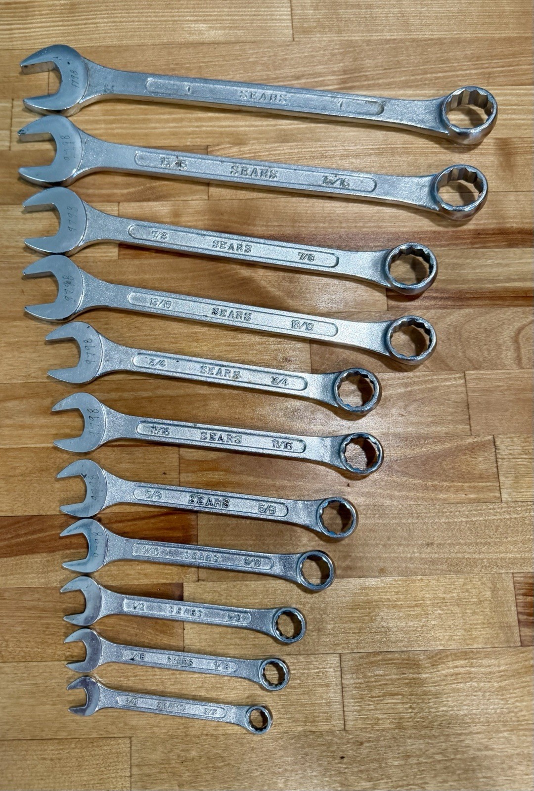 Vintage Sears Forged Steel SAE Combination Wrench Set – Made in USA