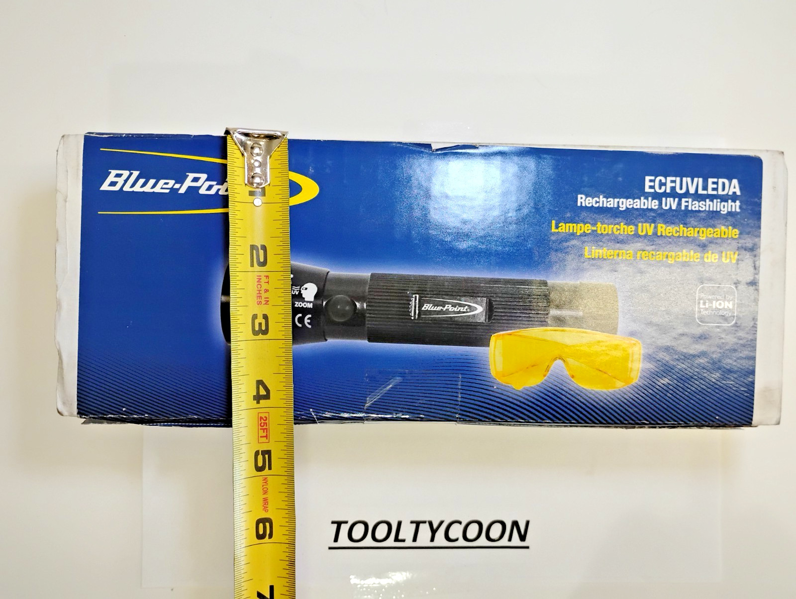 BLUE POINT Tools ECFUVLEDA NEW Rechargeable FlashLight TRUE UV KIT