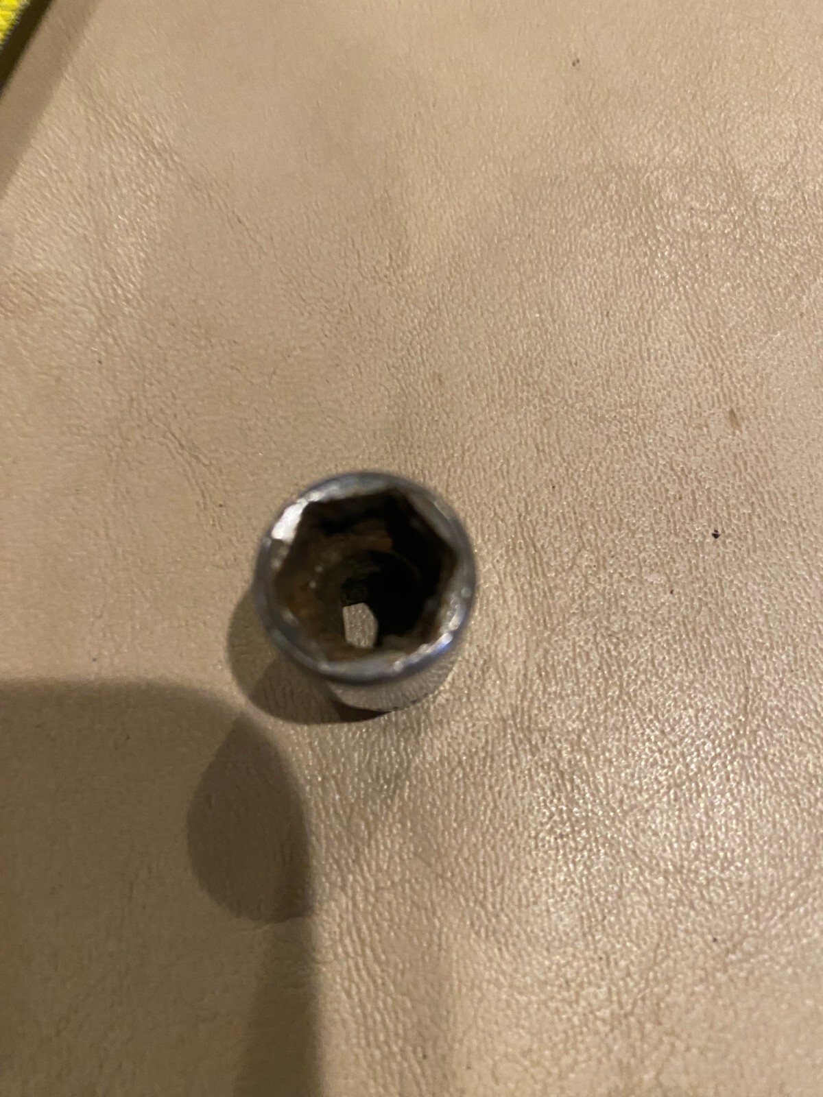 Snap on 7/16″, 6 point, shallow, standard socket, 1/4 dr, #TM 14, chrome,