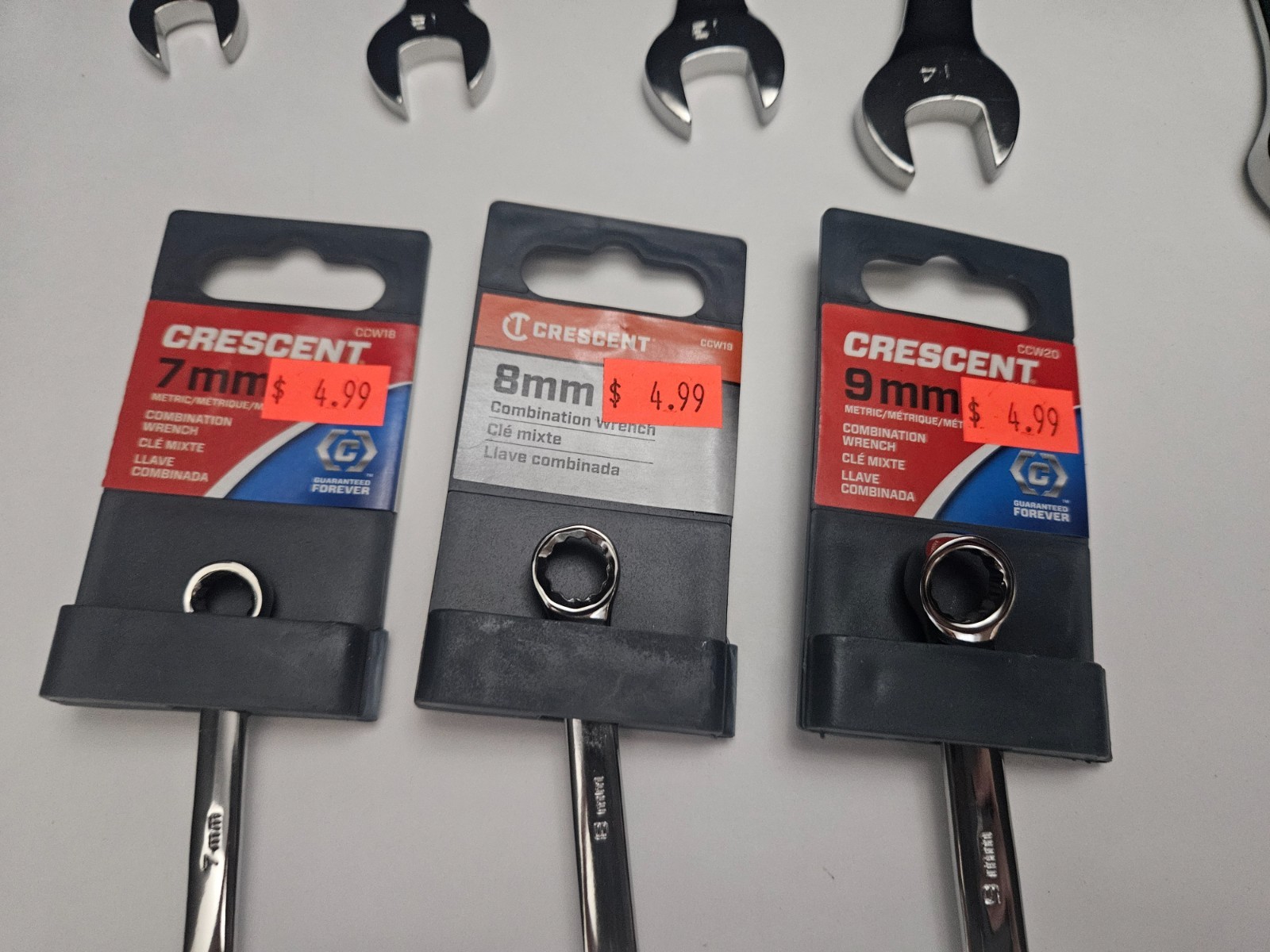 CRESCENT #CCW SERIES 15 PC METRIC 12 PT COMBINATION WRENCH SET 7MM-9MM 11MM-22MM