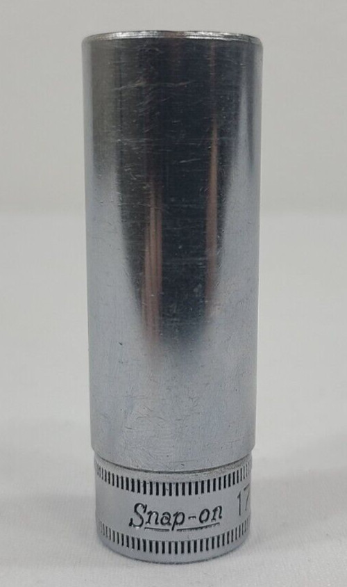 Snap-On 3/8″ Drive 17mm 6 Point Deep Chrome Socket SFSM17 USA
