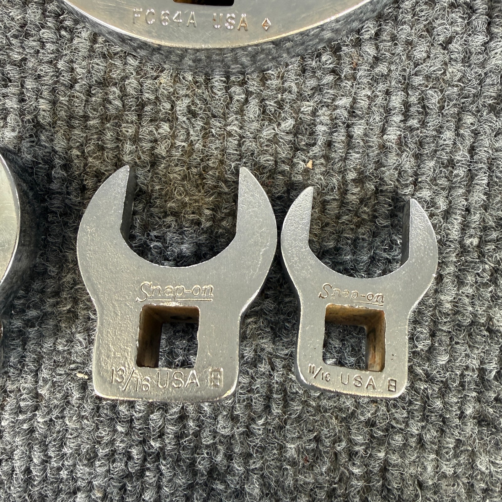 Snap-on CrowFoot 3/8″ Drive Open End Set of 10 USA Made 2″ 2 1/4″ 2 1/2″