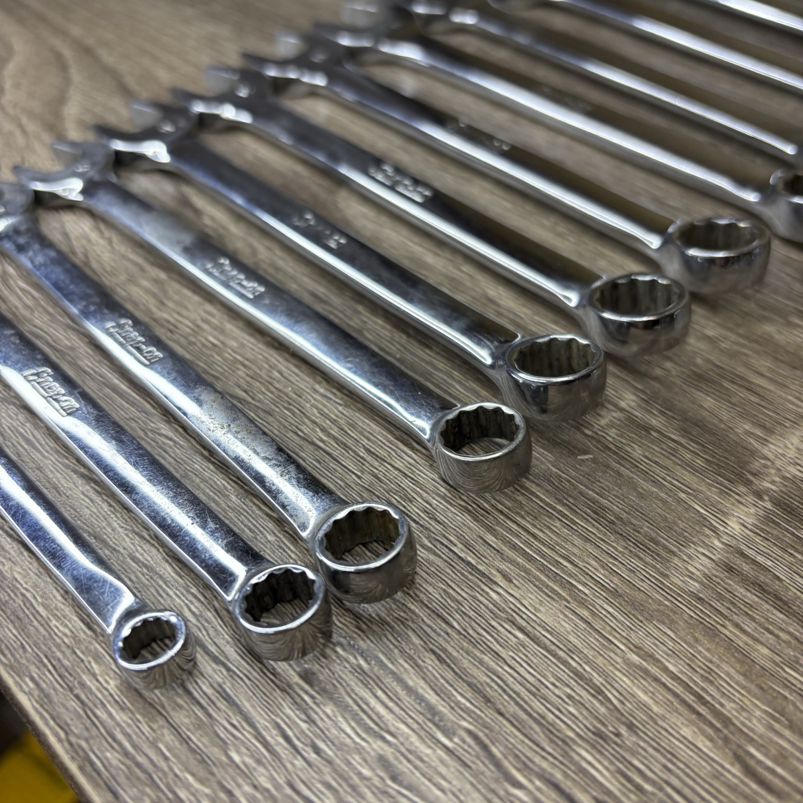 Snap-on 12pc Metric 12pt Flank Drive Short Combo Wrench Set OEXM6-OEXM19 6-19mm