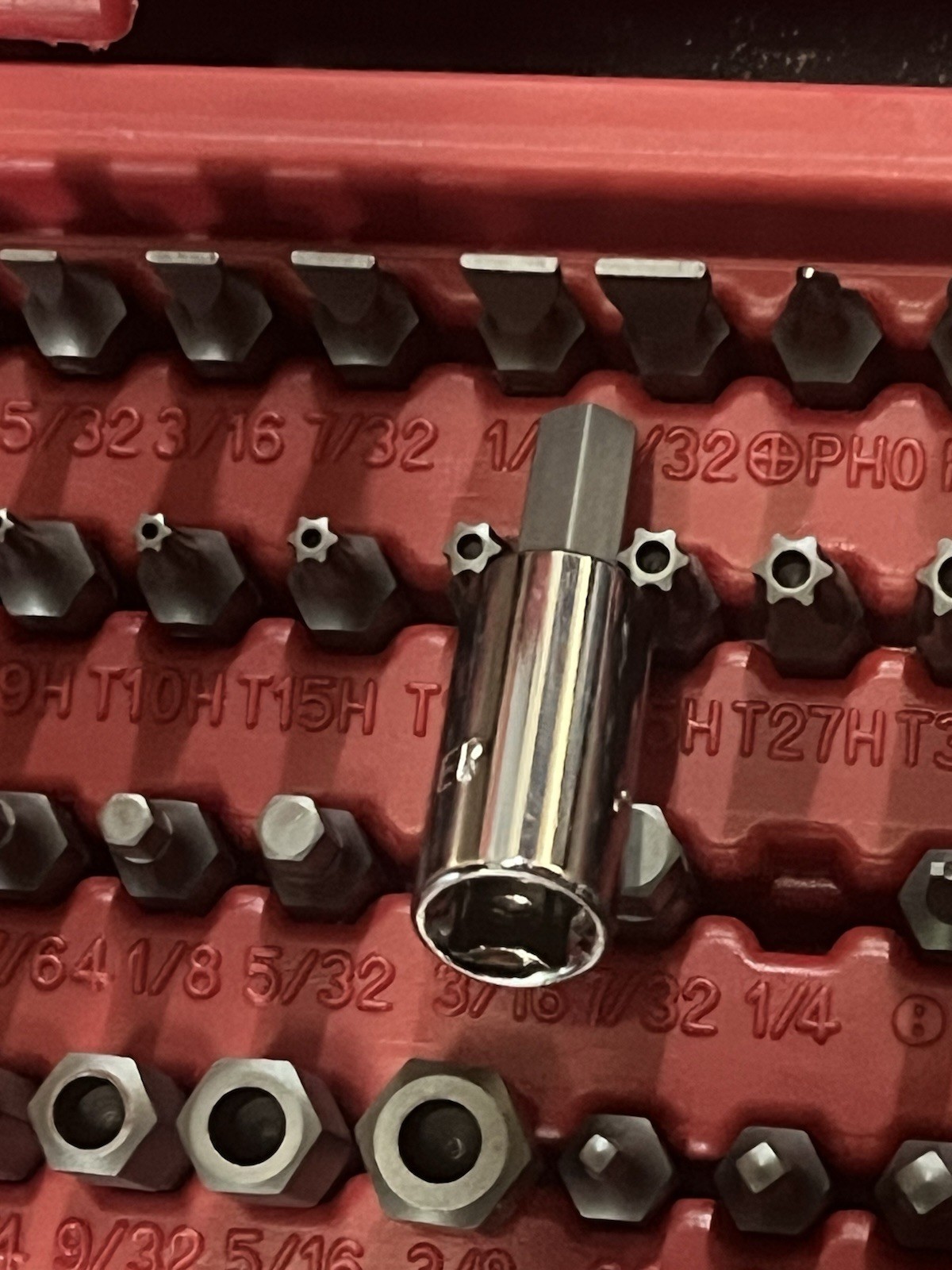 123-PC. 1/4″ HEX DRIVE MAC-GRIP RATCHETING BIT DRIVER SET