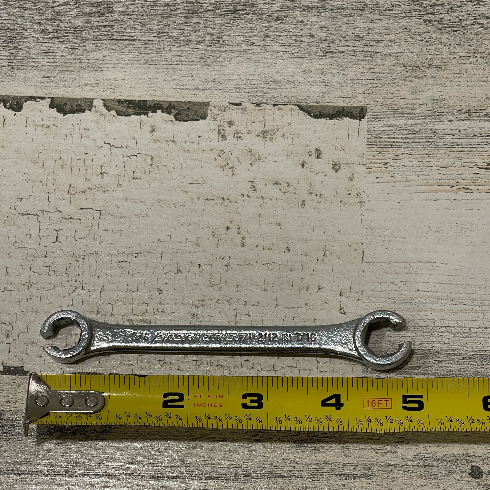PROAMERICA 3/8″ x 7/16″ FLARE NUT LINE WRENCH 2112 HAND TOOL NOS Made in USA