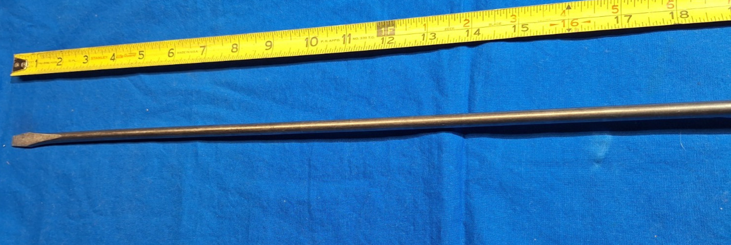 Snap-On SDD422 26″ long shaft slotted screwdriver HARD ORANGE Handle