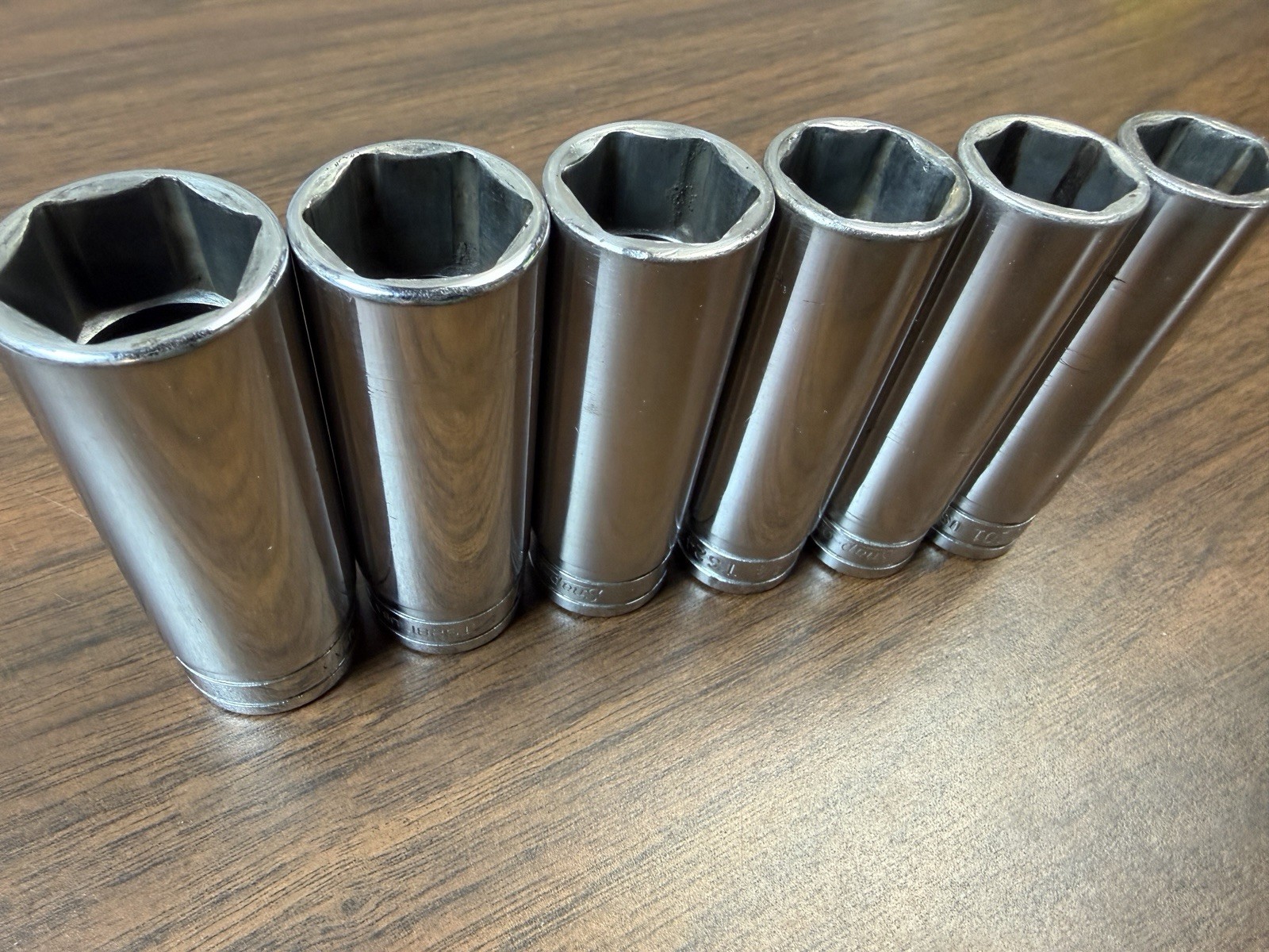 Snap-on Tools TS301 TS281 TS261 TS241 TS221 TS201 6Pt 1/2 Deep Sockets Lot USA