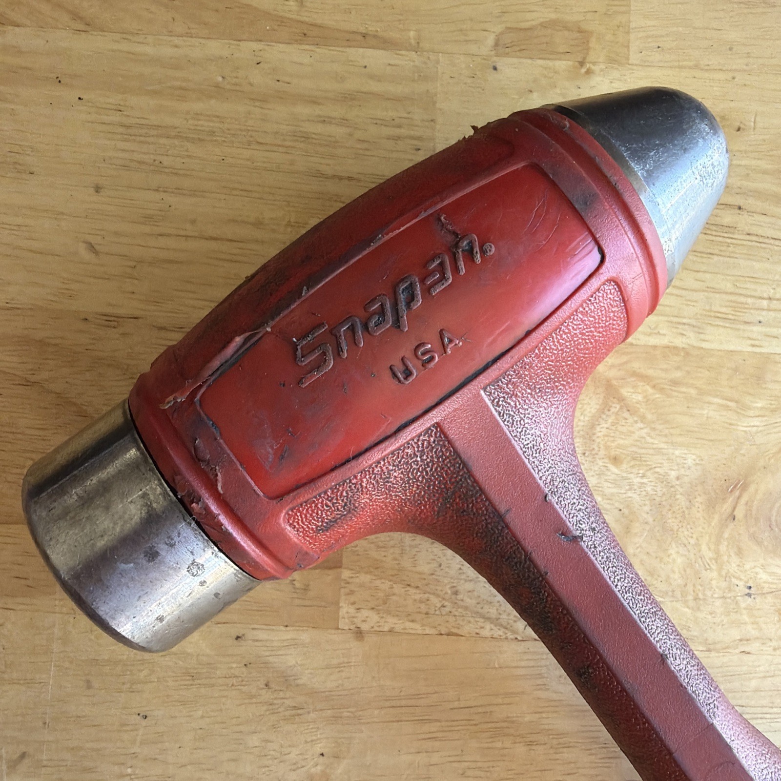 Snap On Tools 32 oz Ball Peen Dead Blow Hammer Red HBBD32 Made in USA