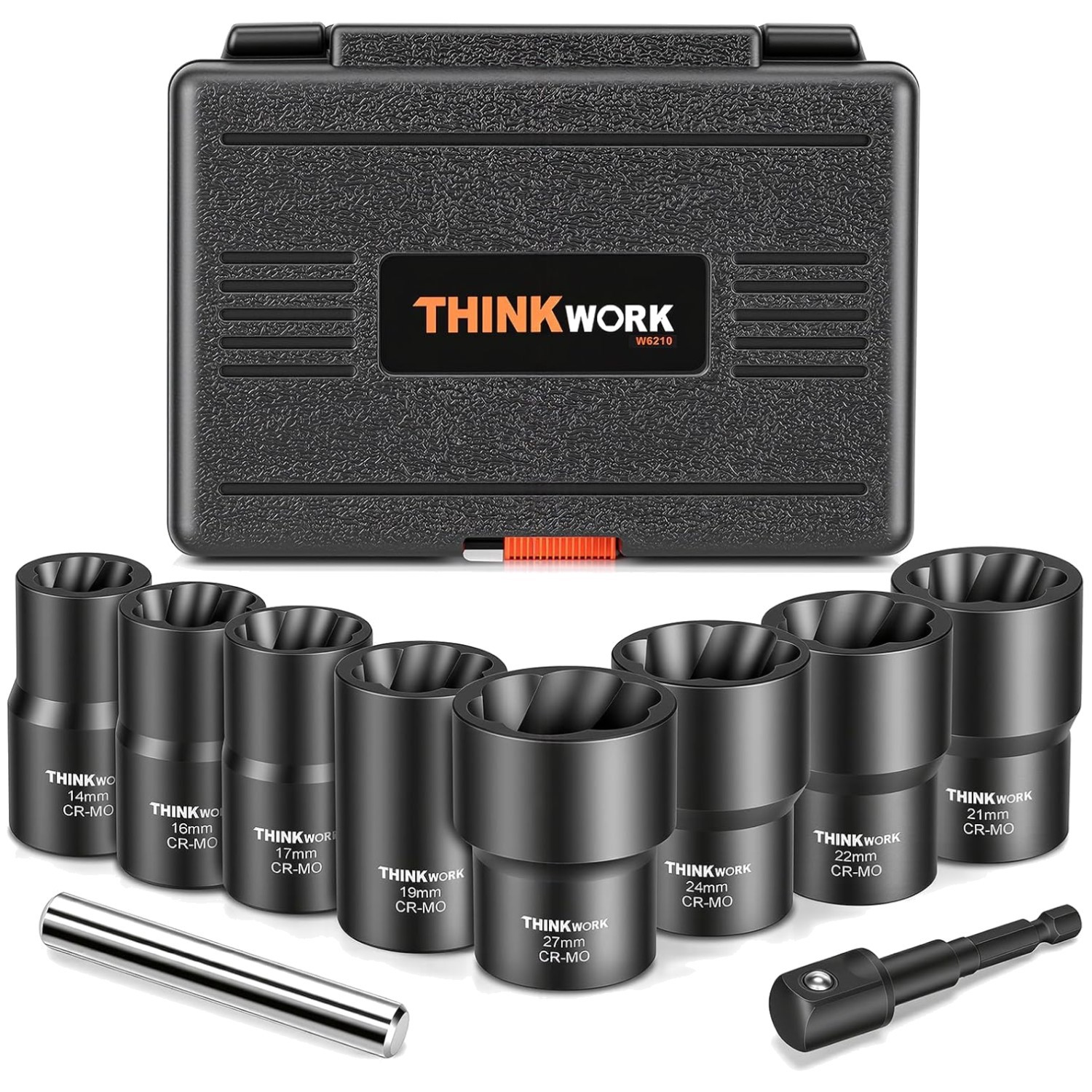 Chrome Lug Nut Remover Set – 10 Pieces