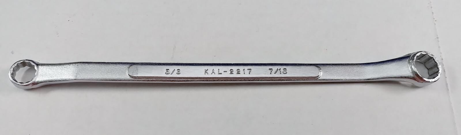 KAL 2217, 3/8in. X 7/16in. 12pt Box End Wrench, Length 8in., Japan
