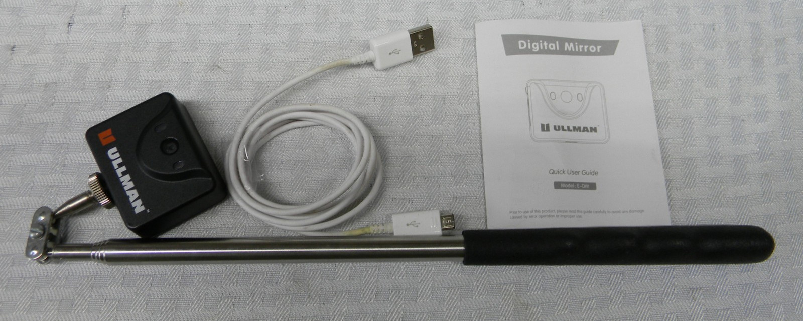 ULLMAN TELESCOPING DIGITAL LED LIGHT INSPECTION MIRROR #E-DM-1