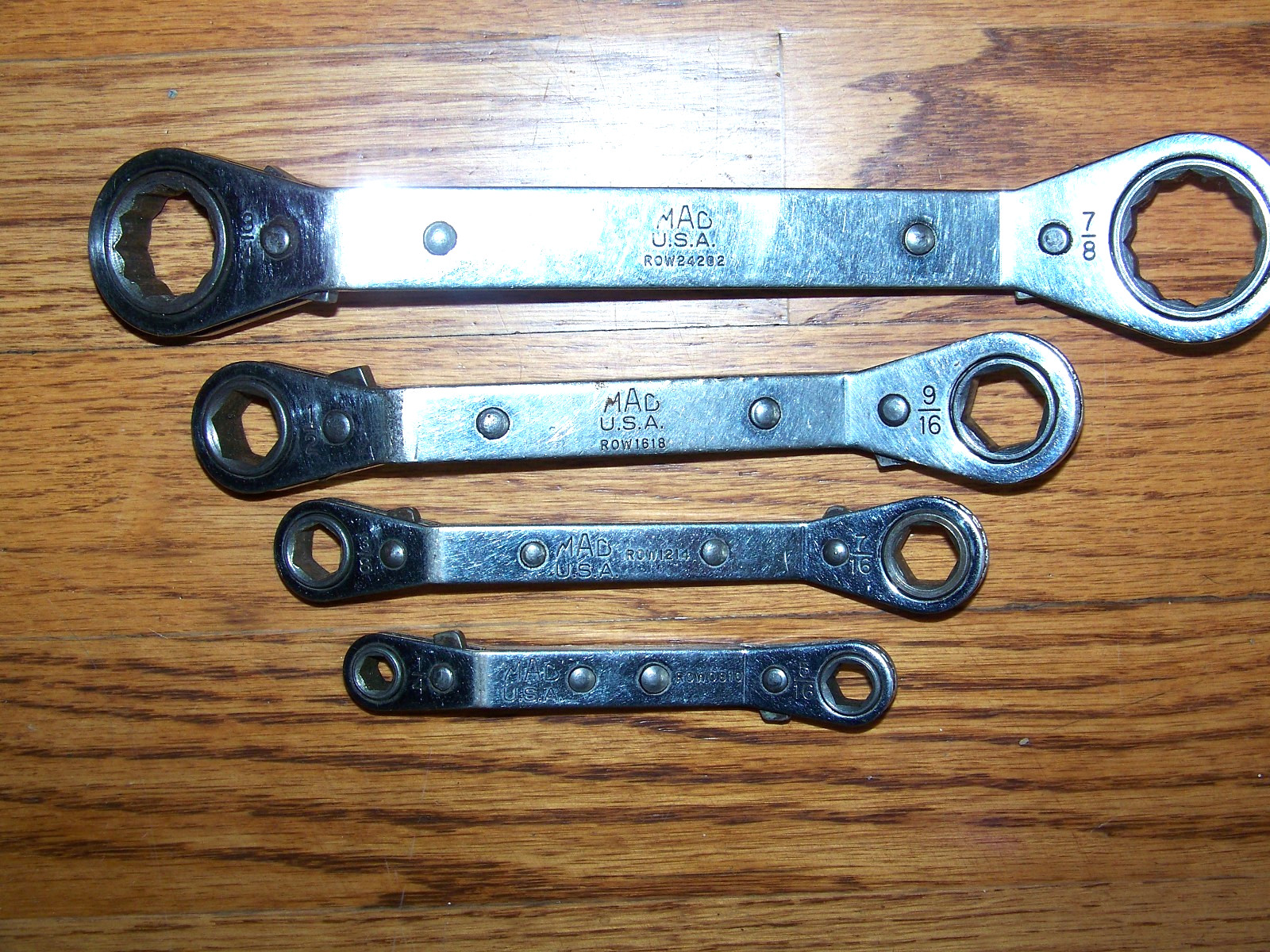 (4) Mac Tools Offset Reversible Ratcheting Box End Wrenches – FREE SHIPPING
