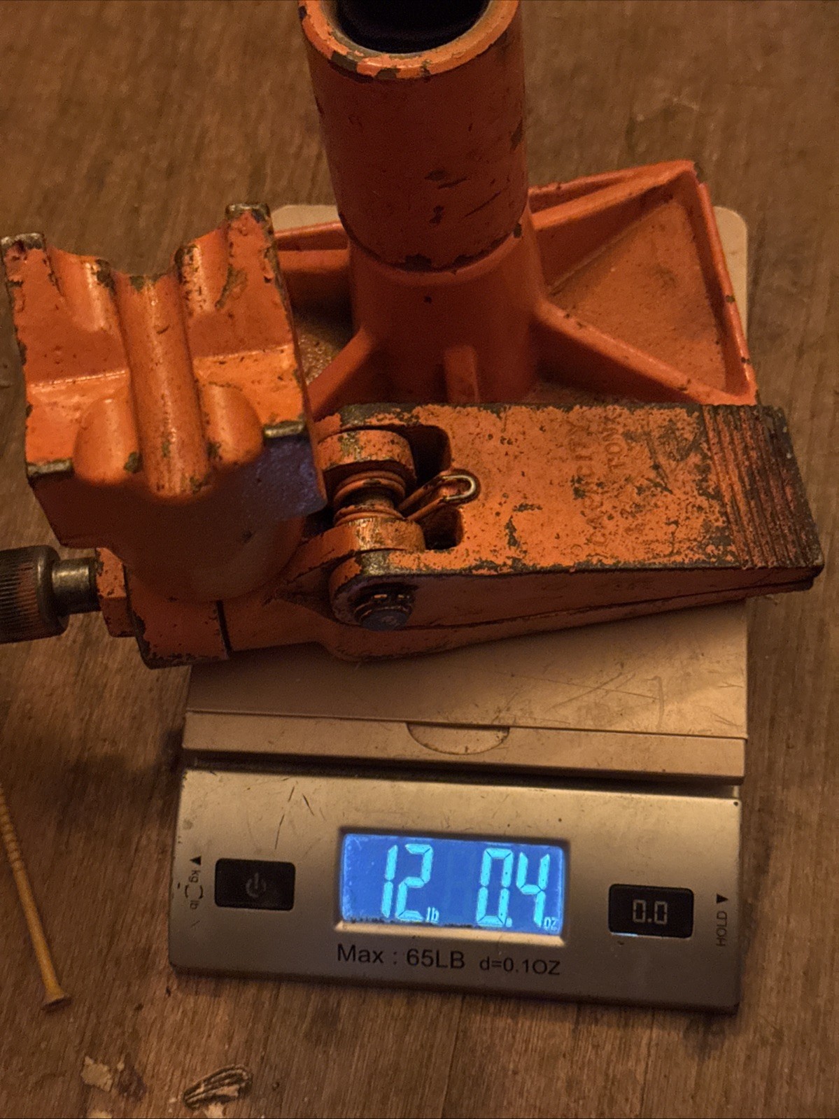 Unknown Brand But VTG Attachments to 10-ton Hydraulic Ram 18lbs Good Shape