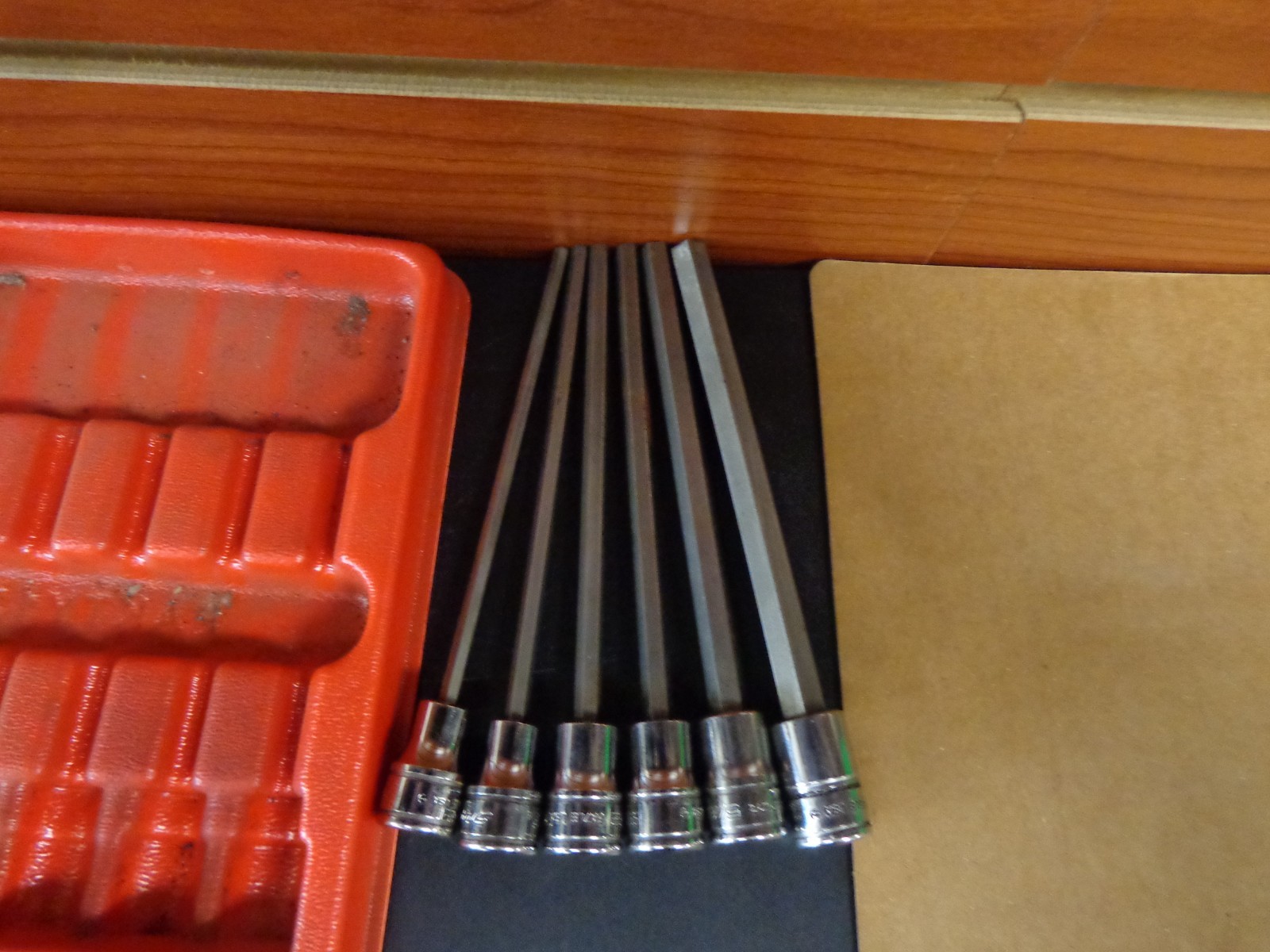 Snap On 6pc 3/8″ Drive SAE Extra Long Hex Allen Socket Set 5/32″-3/8″ 206EFAL