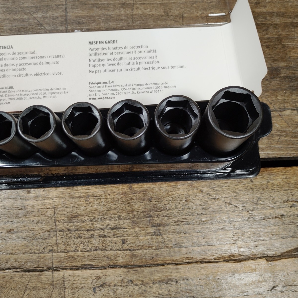 Snap-On 214SIMFMYA Deep Impact Socket Set 3/8″ 8-19mm 21mm 24mm NEVER USED