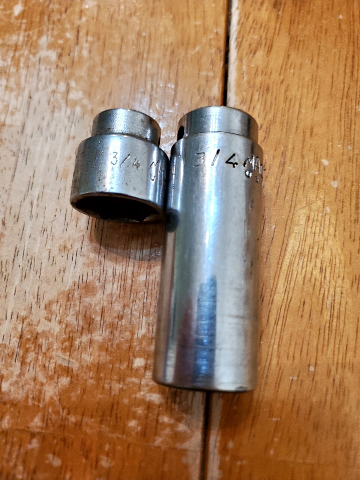 Mac Tools 3/8 Drive 3/4 6PT Shallow Deep Sockets Lot Of 2