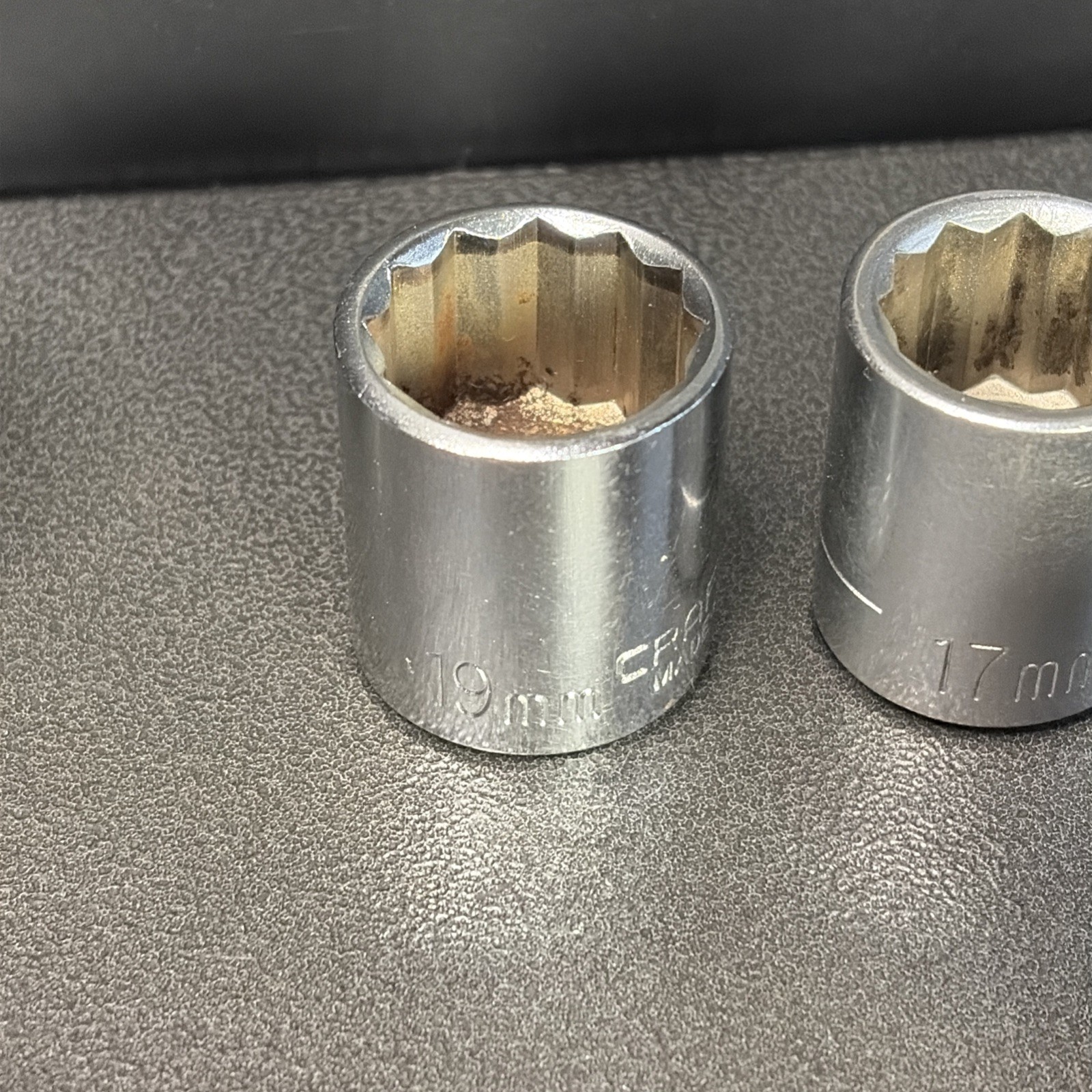 58 Craftsman USA One China Metric Socket And Metal Holder Short Mid &Deep 9-22mm