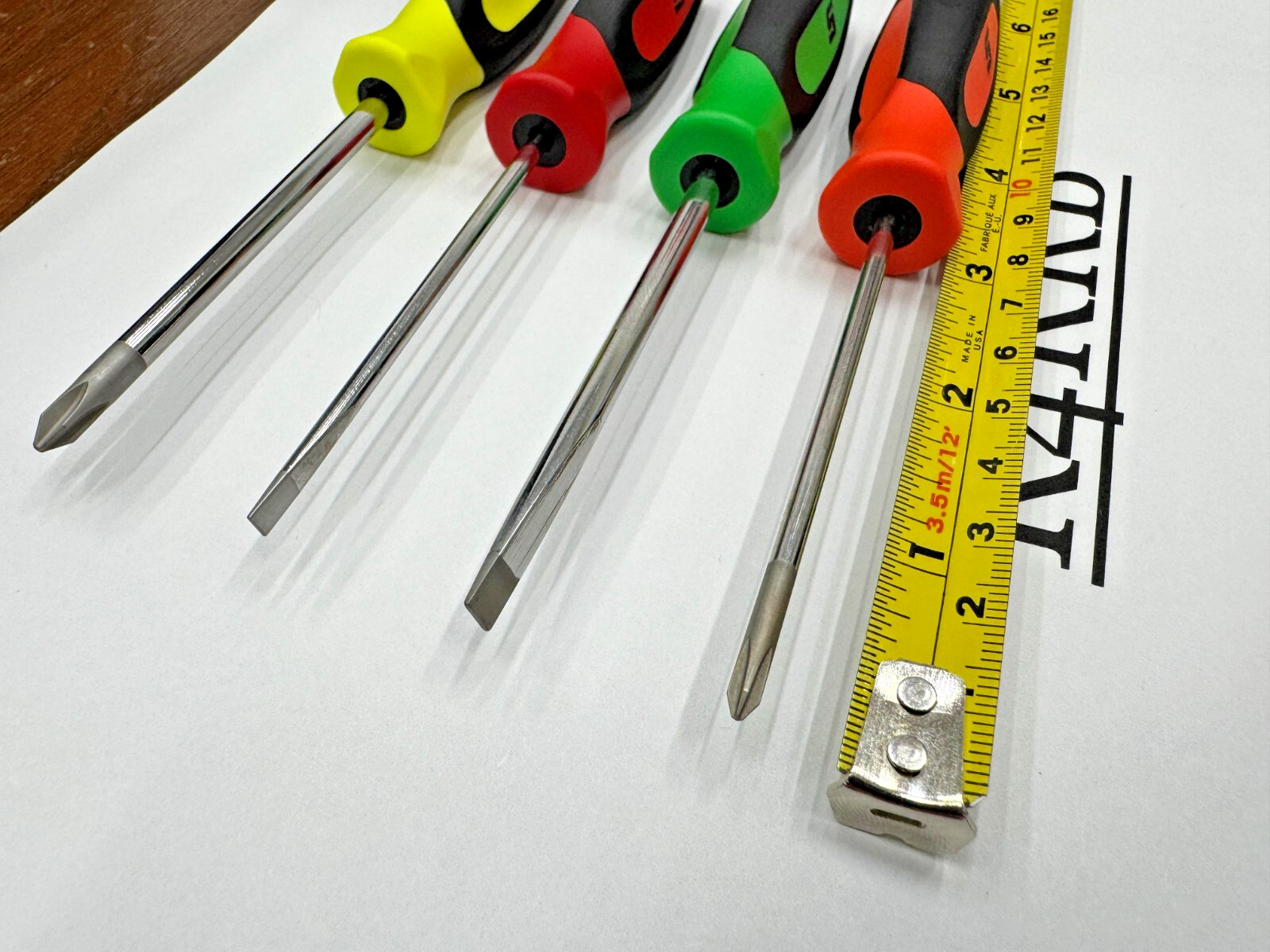 Snap-on Tools NEW MULTI-COLOR 4pc Mini Soft Grip Combo Screwdriver Set SGDX40BMC