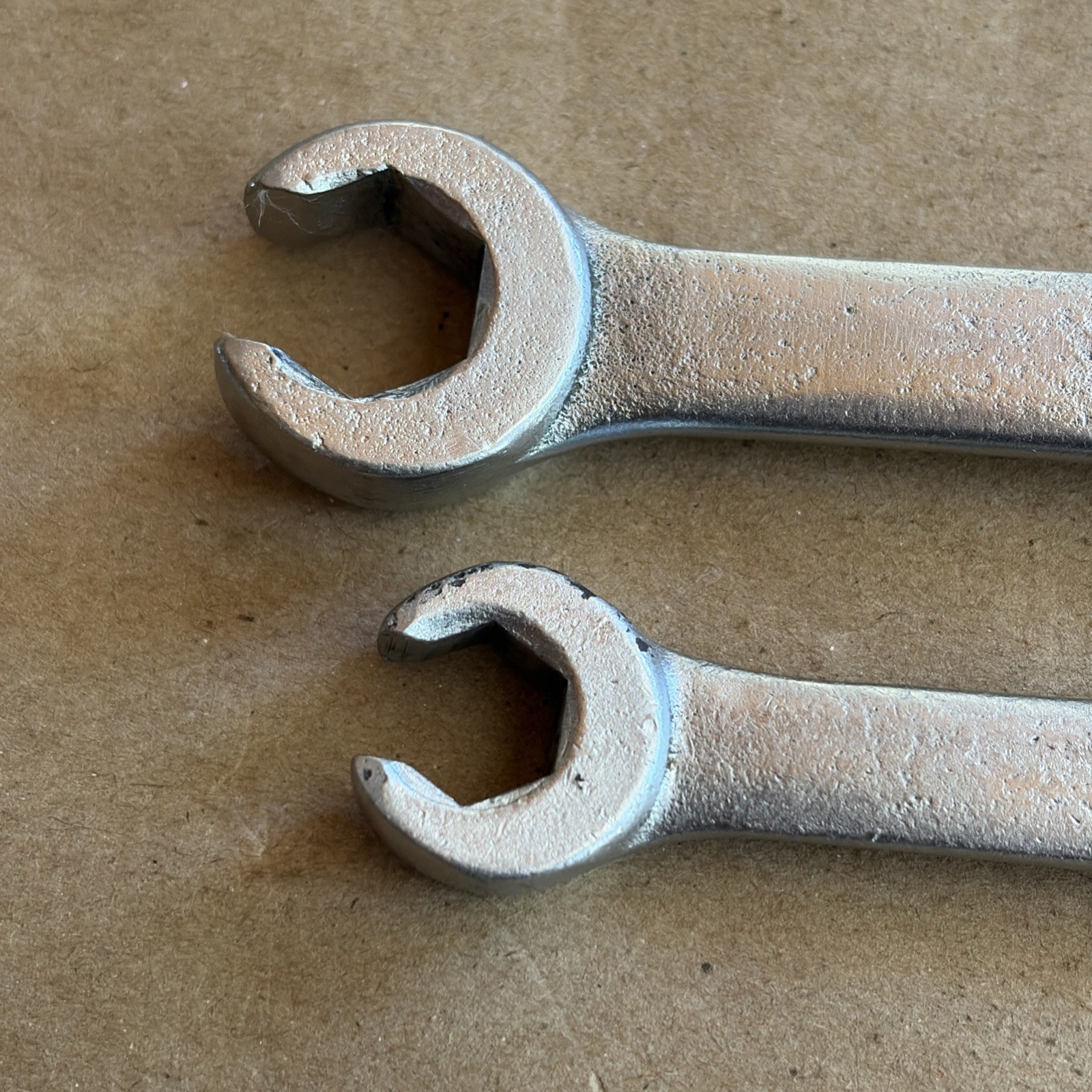 2 Vtg. Craftsman -V- Double End Flare Nut Line Wrench 3/8″ x 7/16″ 1/2″ x 9/16″
