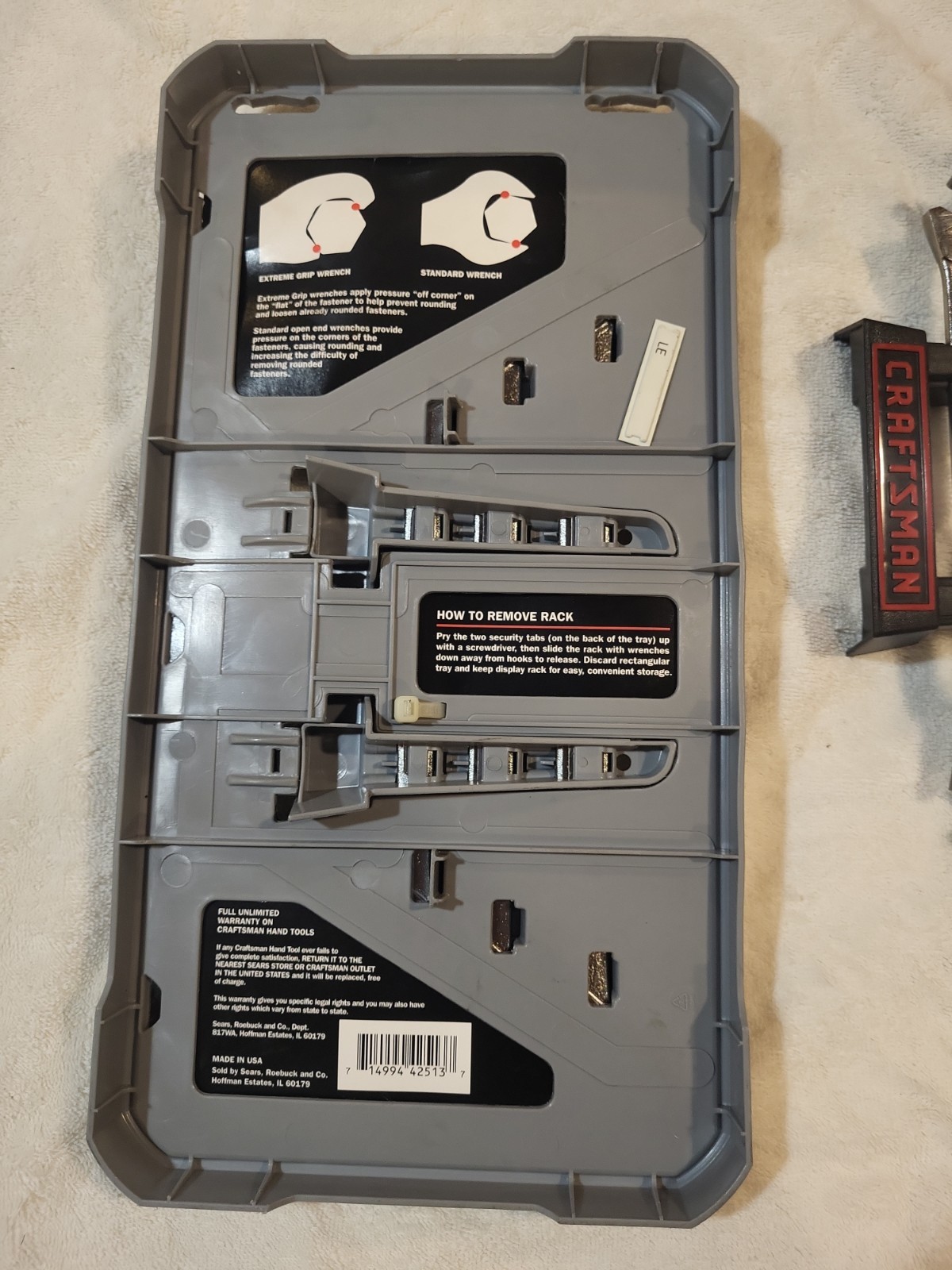 Craftsman USA 42512 & 42513 Extreme Grip SAE & Metric Wrench Set . NOS 🔥