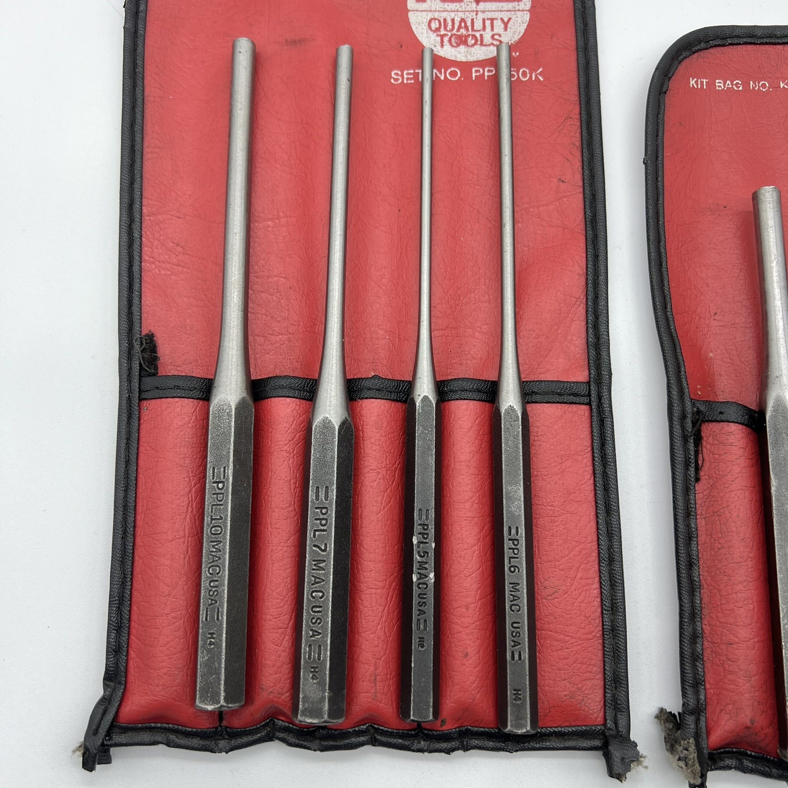 Mac Tools Long & Short Pin Punch Set 2 Sets PPL50K , SRPP6K USA
