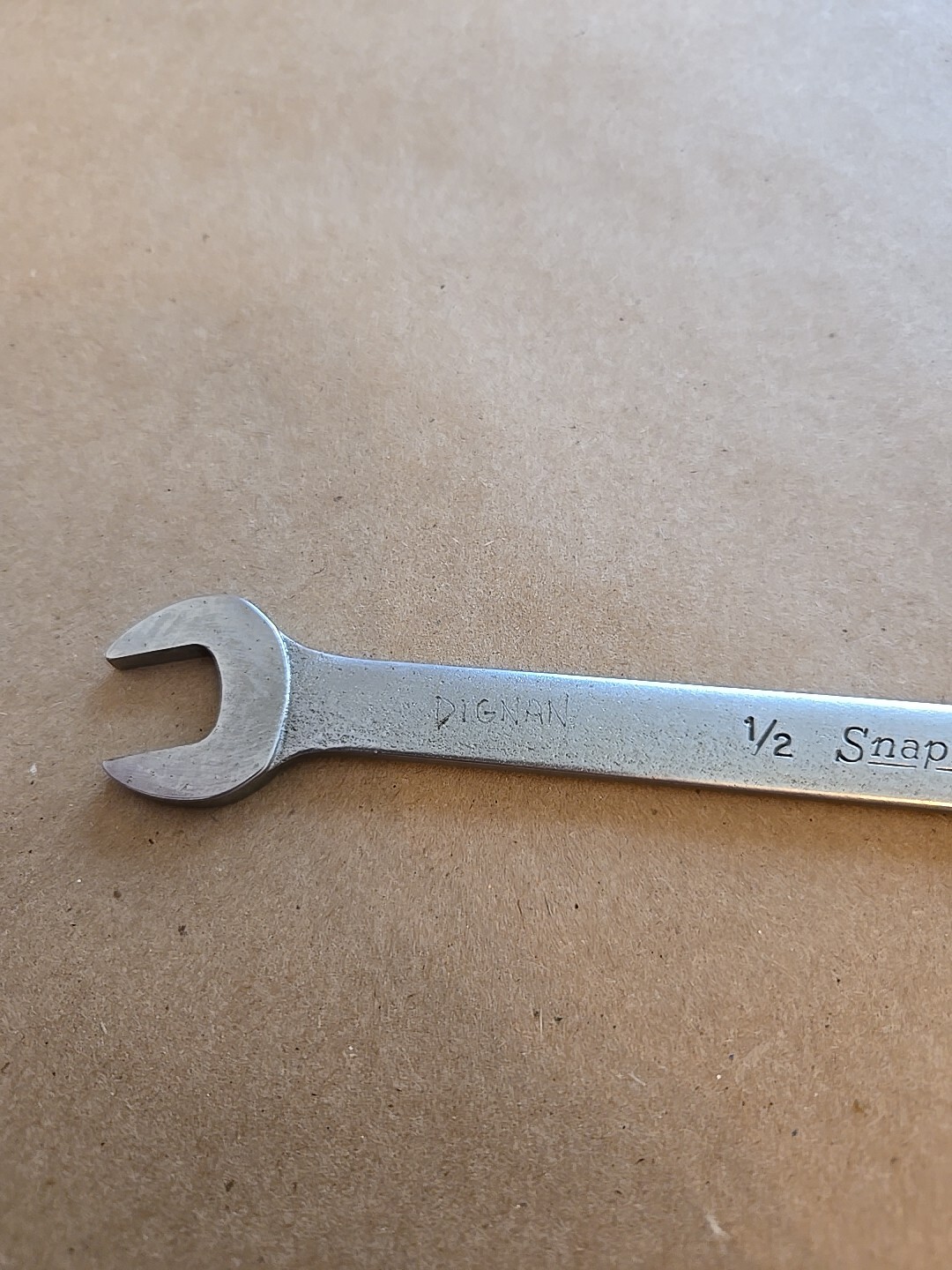 Snap On 1/2″-9/16″ SAE Chrome Low Torque Slime Line Open End Wrench LTA1618