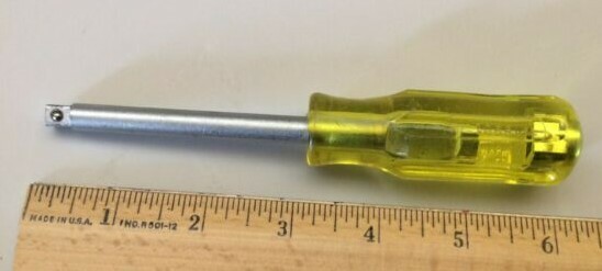 VINTAGE CHALLENGER 1069 ¼ INCH SOCKET DRIVER SPINNER RATCHET SCREWDRIVER USED