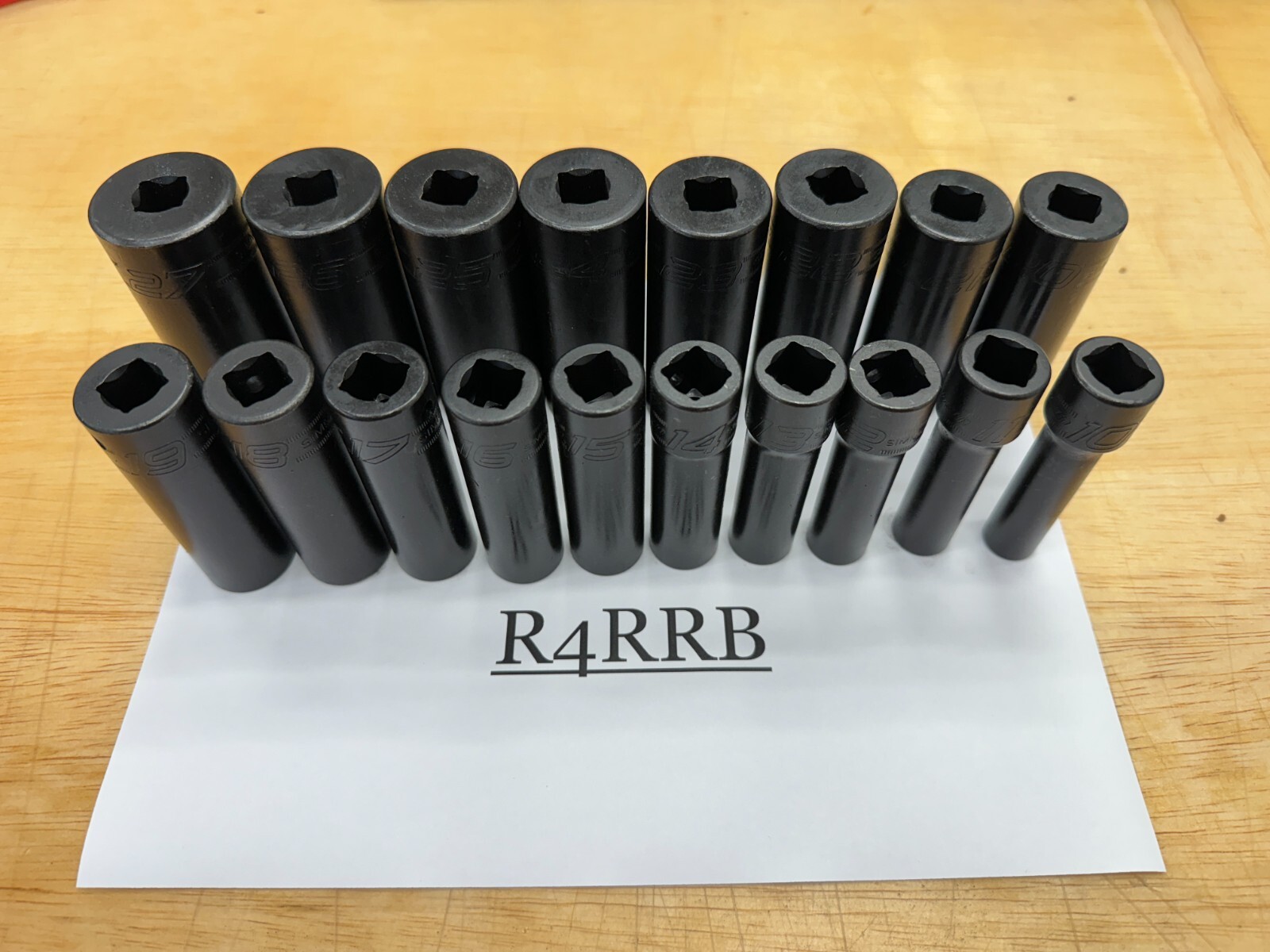 Snap-on Tools USA NEW 18pc 1/2″ Drive Metric 10mm – 27mm DEEP Impact Socket Set